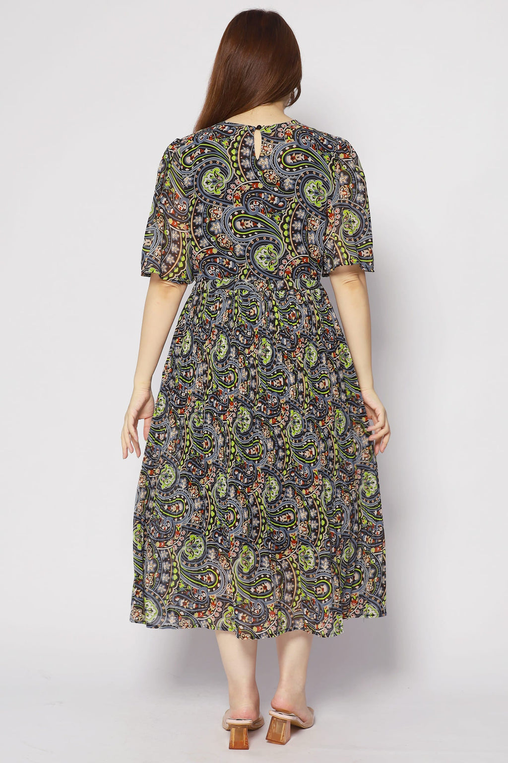 Annie Dress in Black Pastures