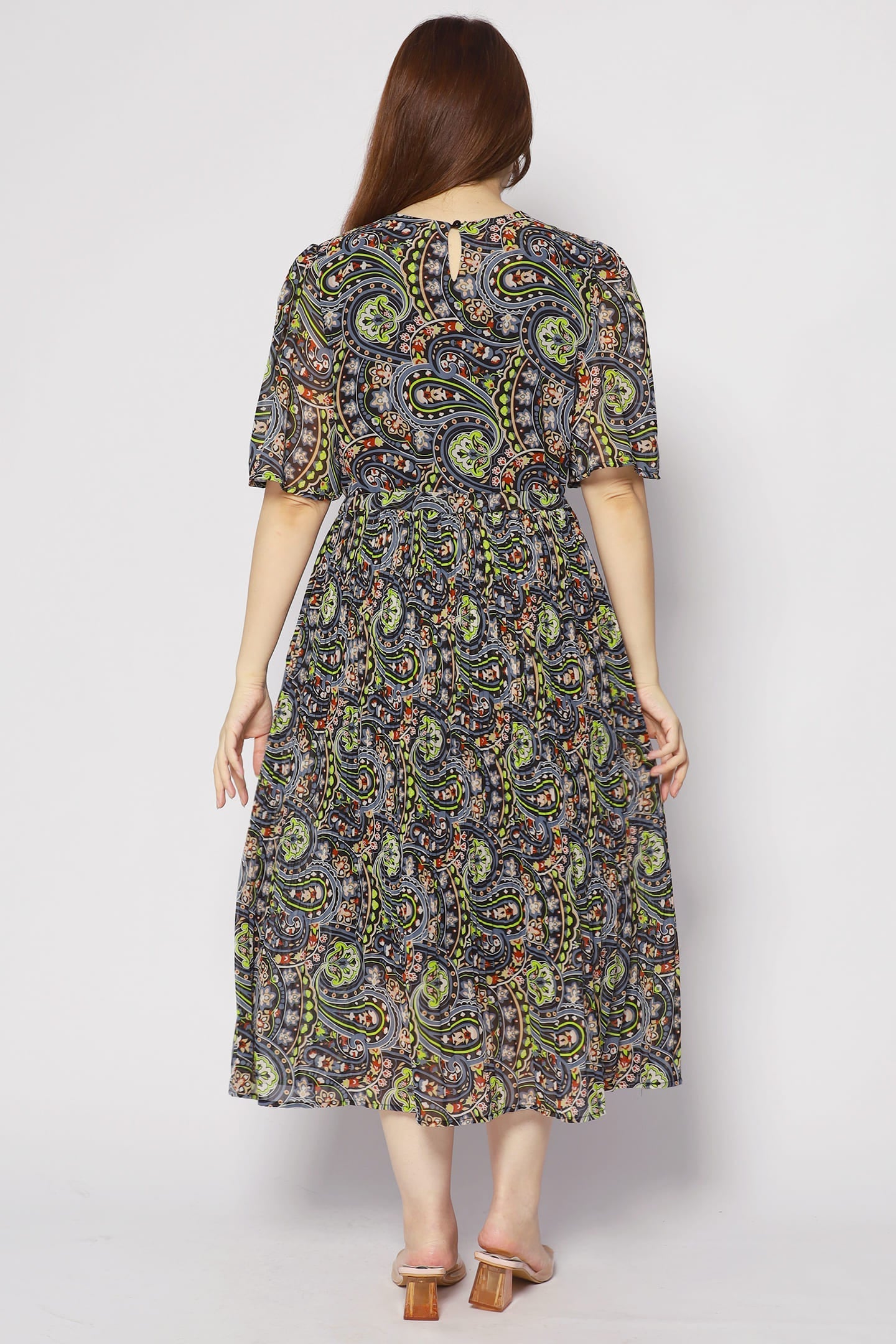 Annie Dress in Black Pastures
