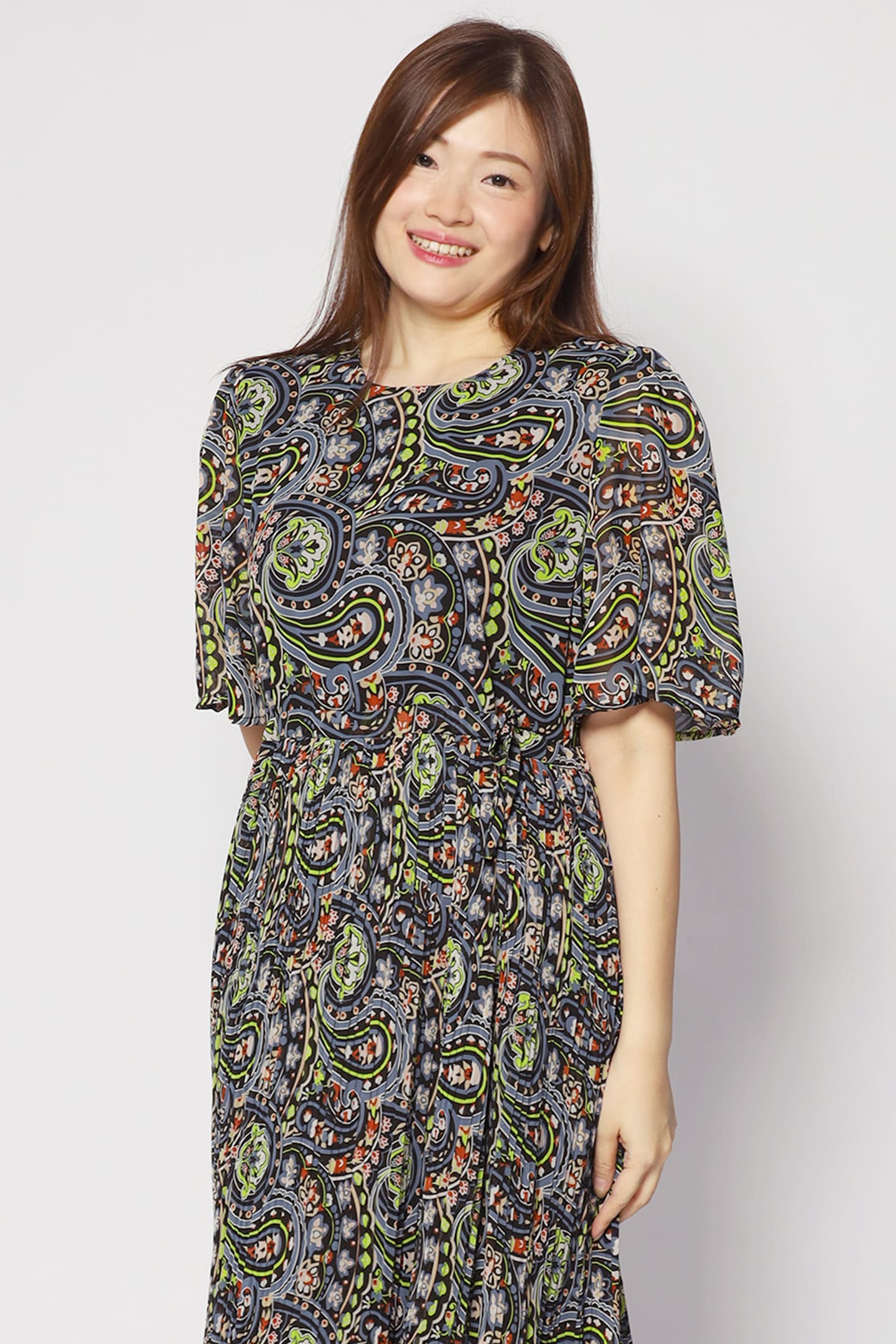 Annie Dress in Black Pastures
