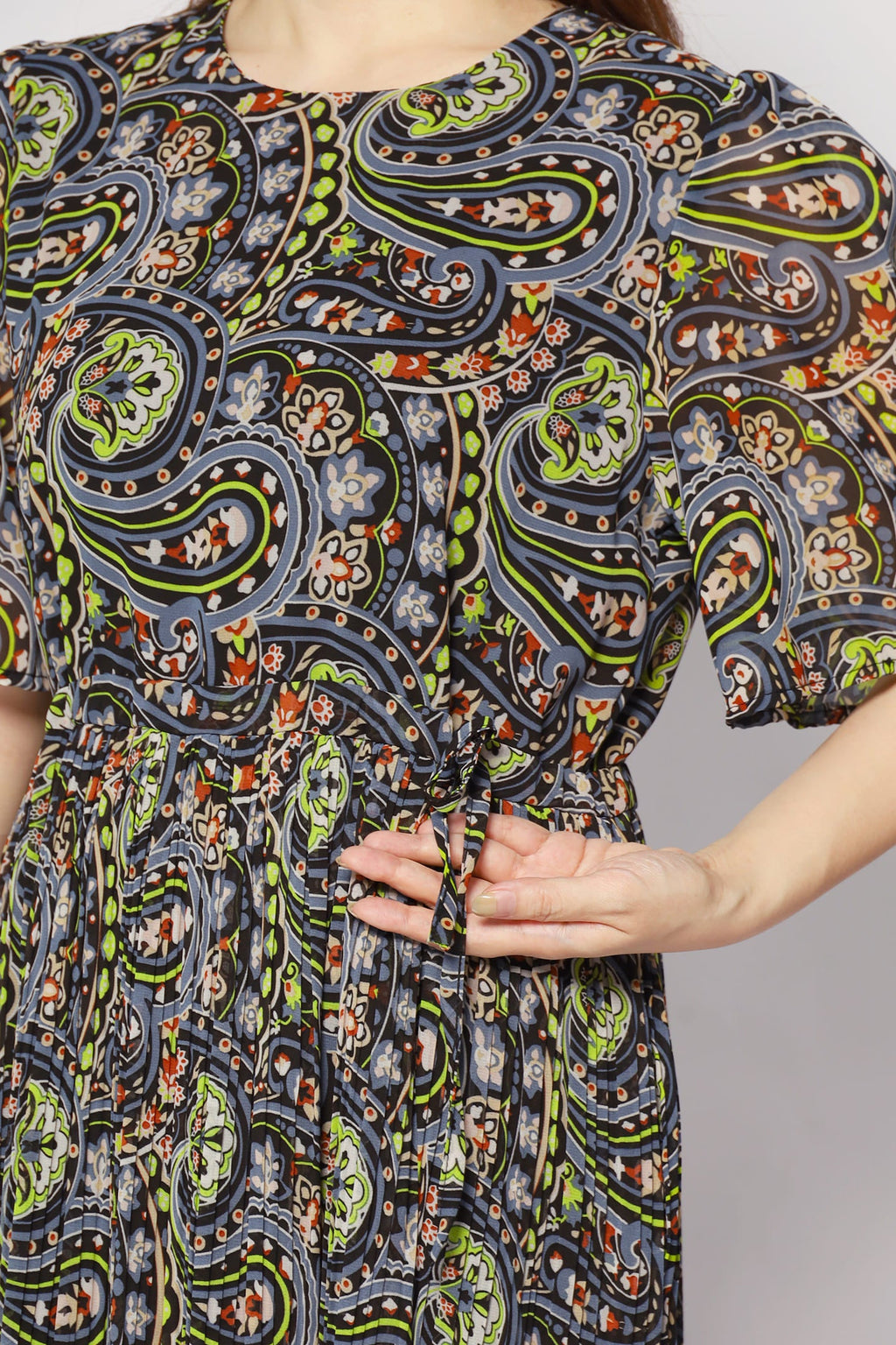 Annie Dress in Black Pastures