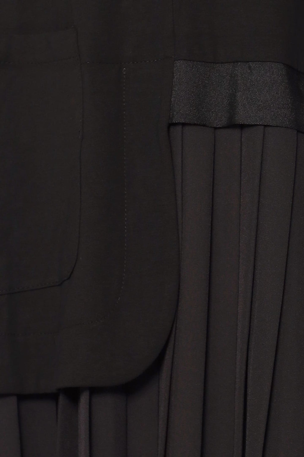 Chai Pleated Dress in Black