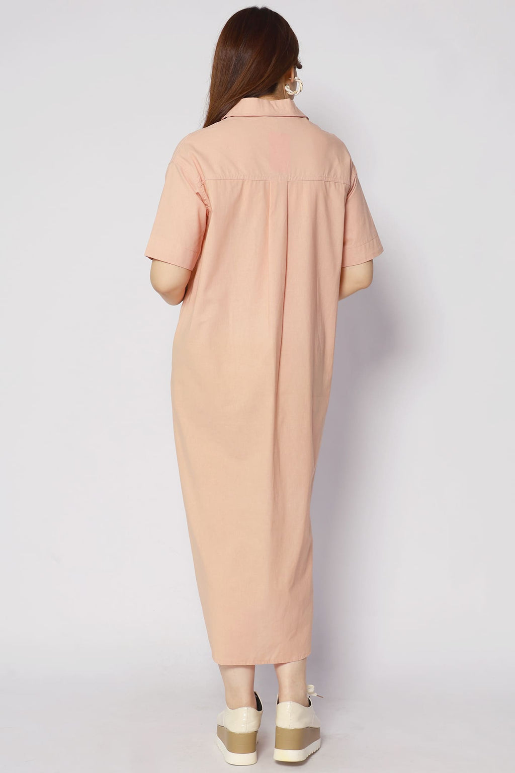 Dean Shirt Dress in Pink
