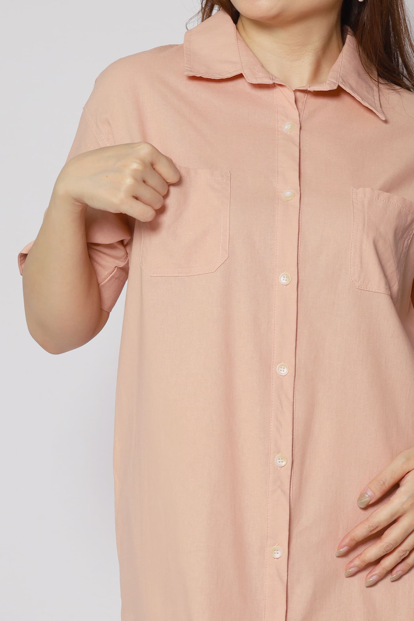 Dean Shirt Dress in Pink