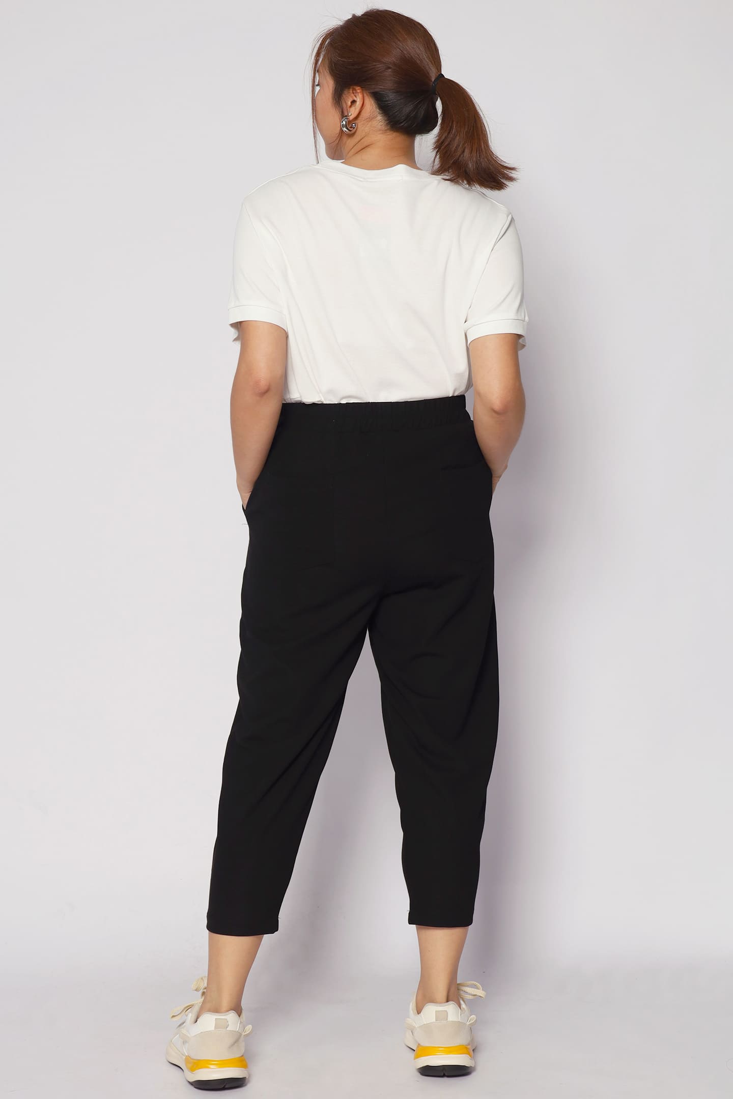 Declan Zipper Pants in Black