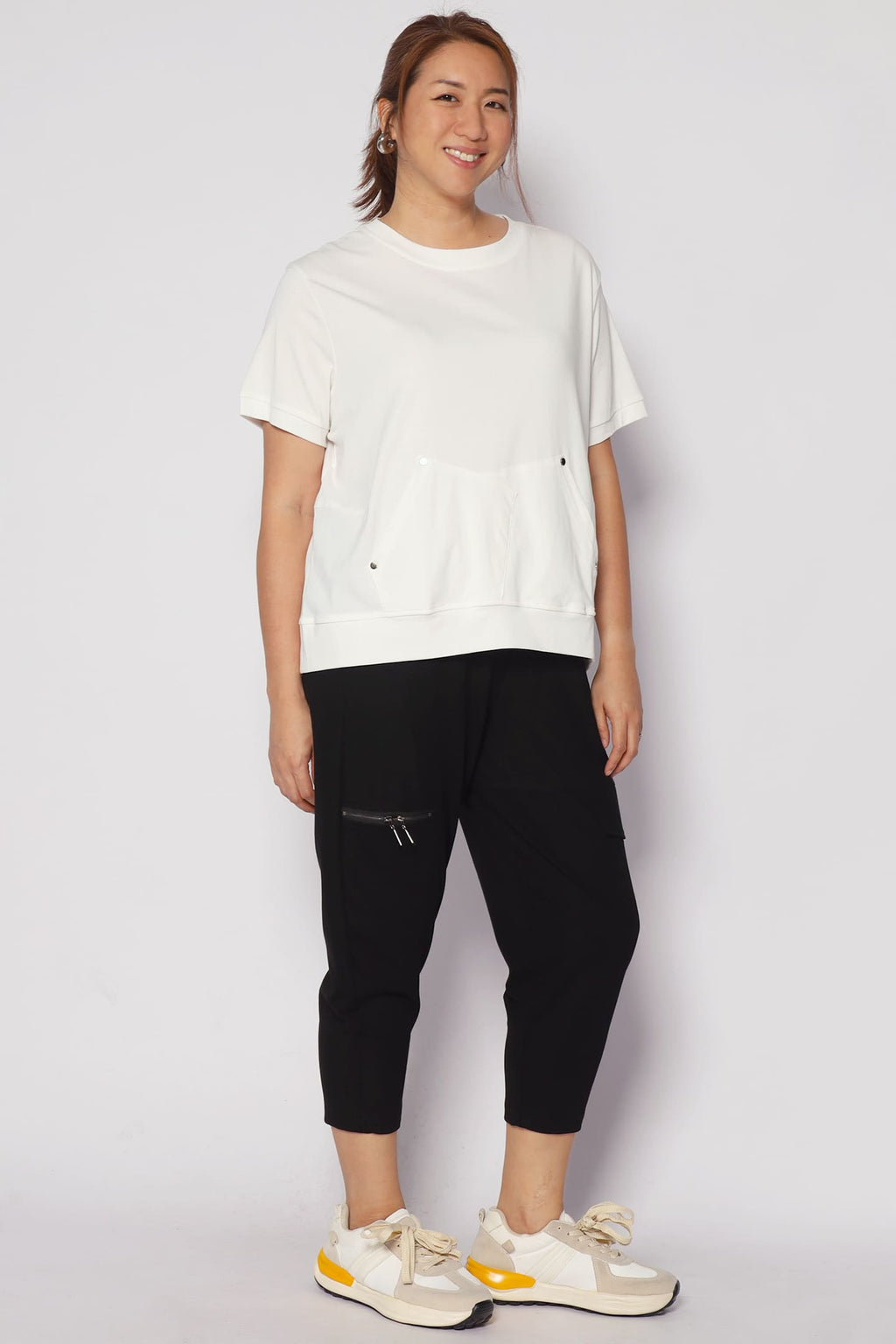 Declan Zipper Pants in Black
