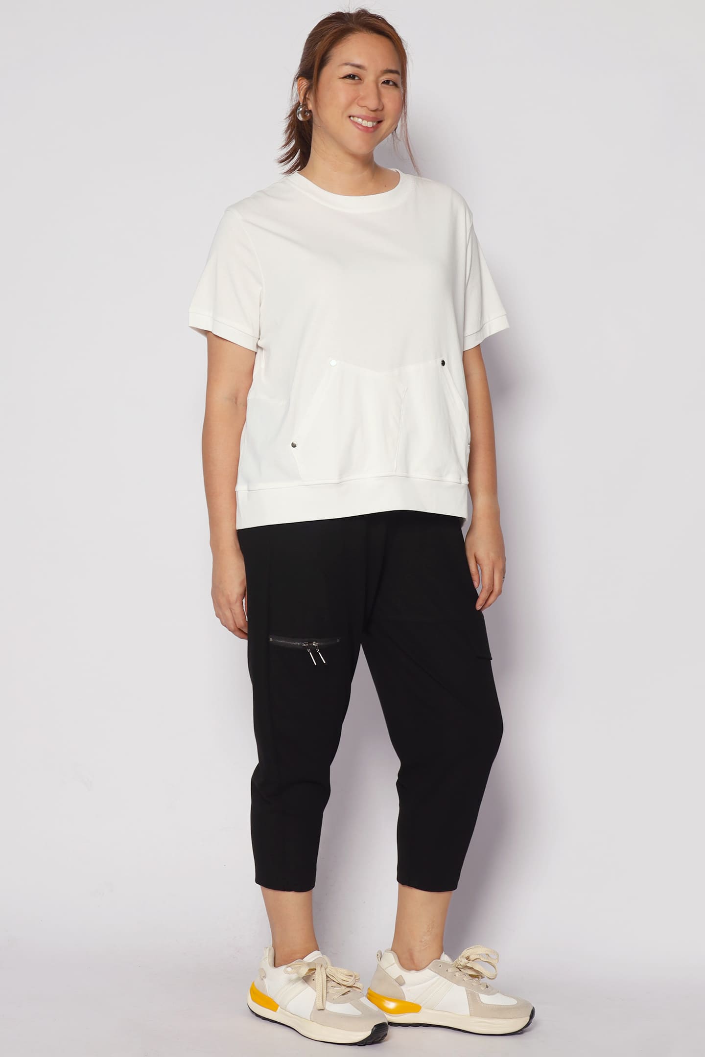 Declan Zipper Pants in Black