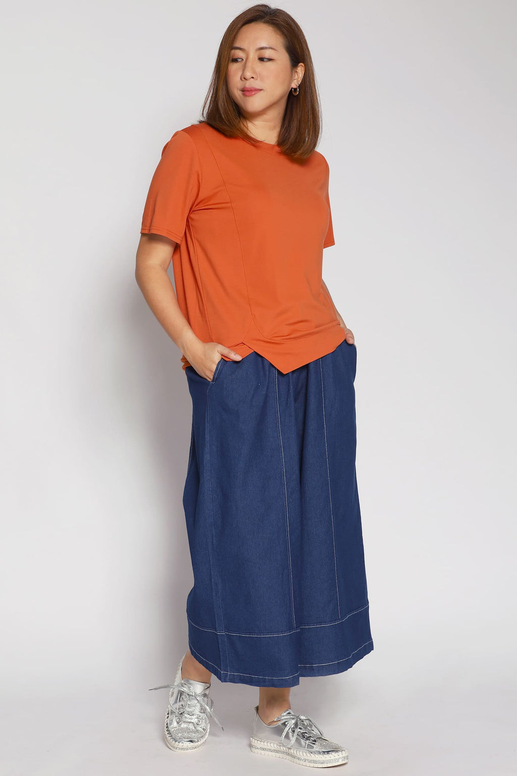 Shy Culottes in Dark Denim