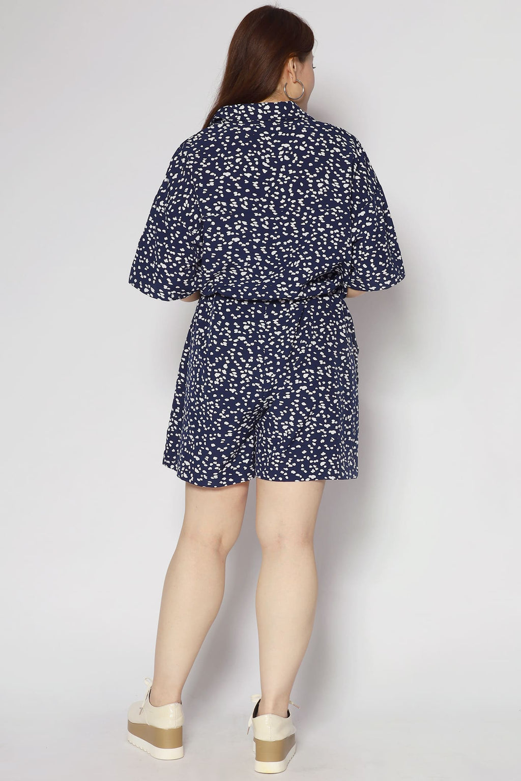 Janet Playsuit in Blue Speckles