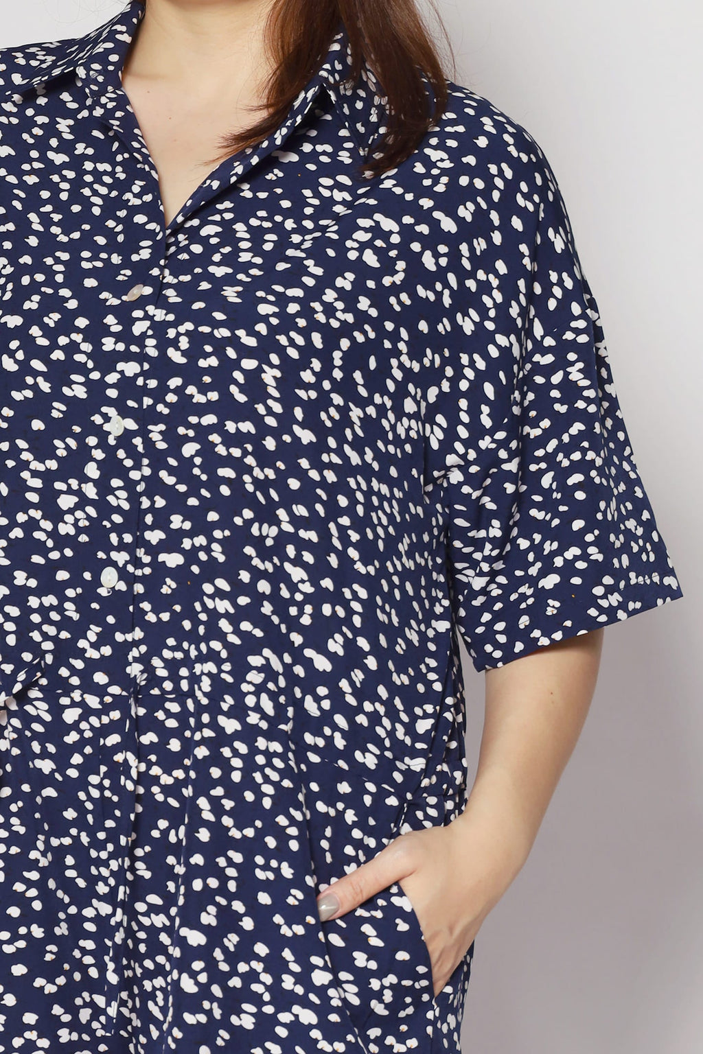 Janet Playsuit in Blue Speckles