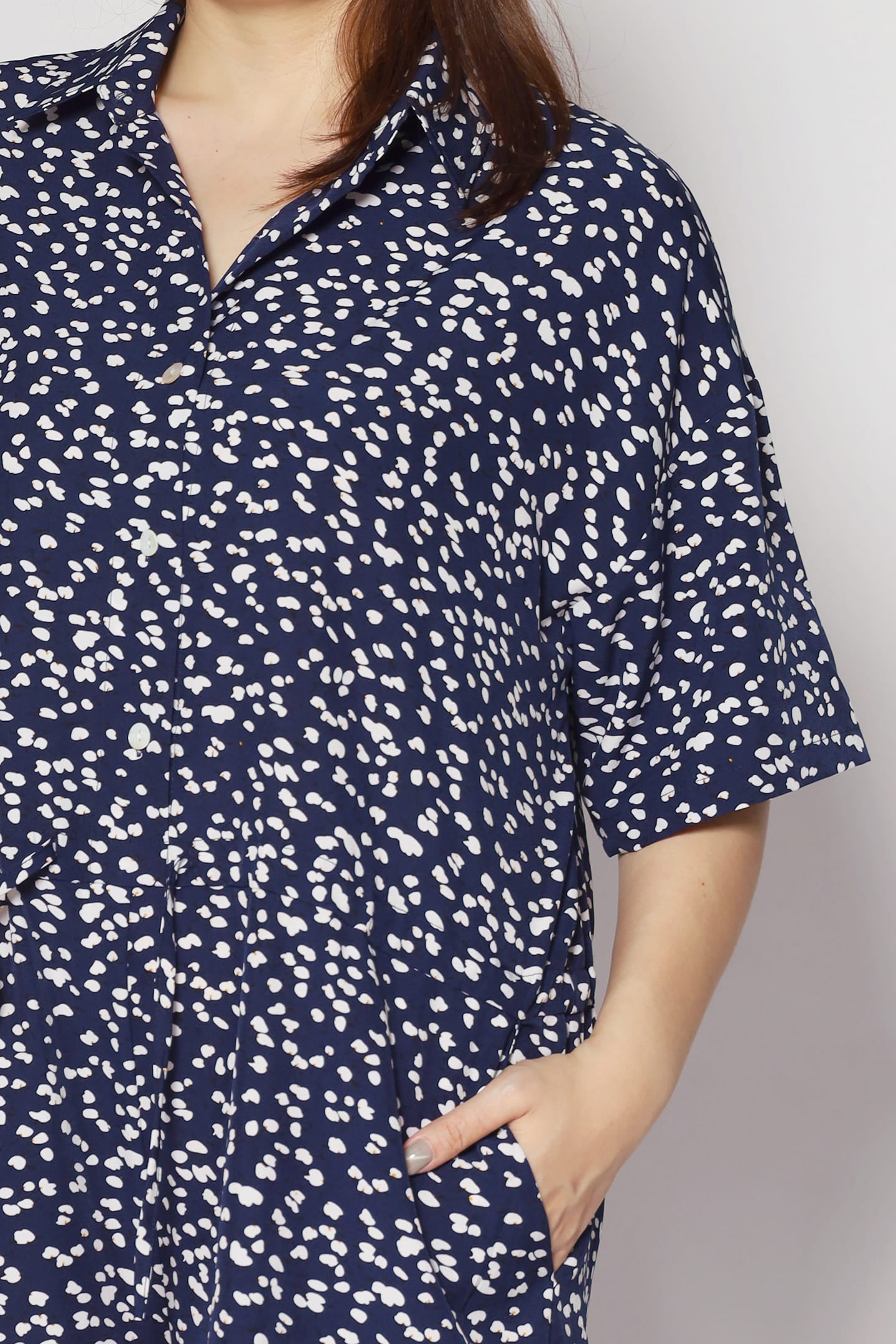 Janet Playsuit in Blue Speckles