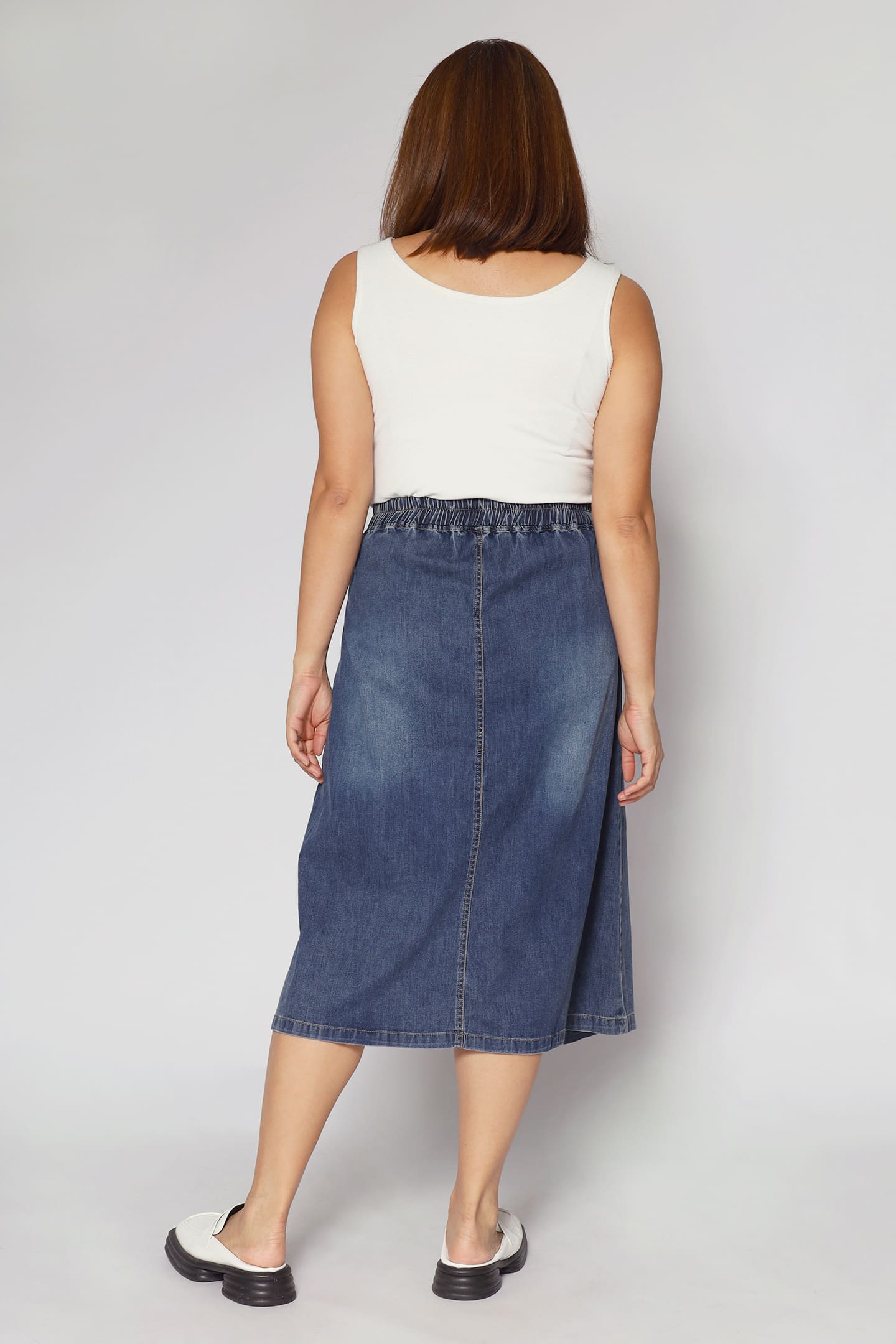 Karla Skirt in Dark Blue Denim