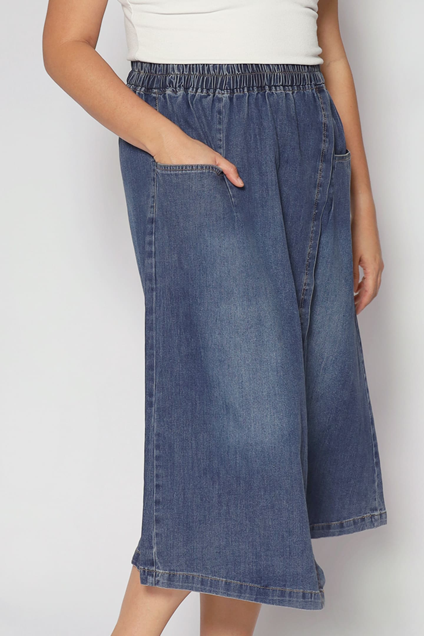 Karla Skirt in Dark Blue Denim