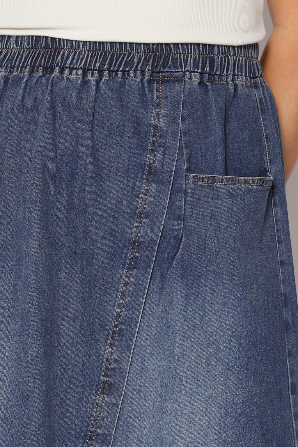 Karla Skirt in Dark Blue Denim
