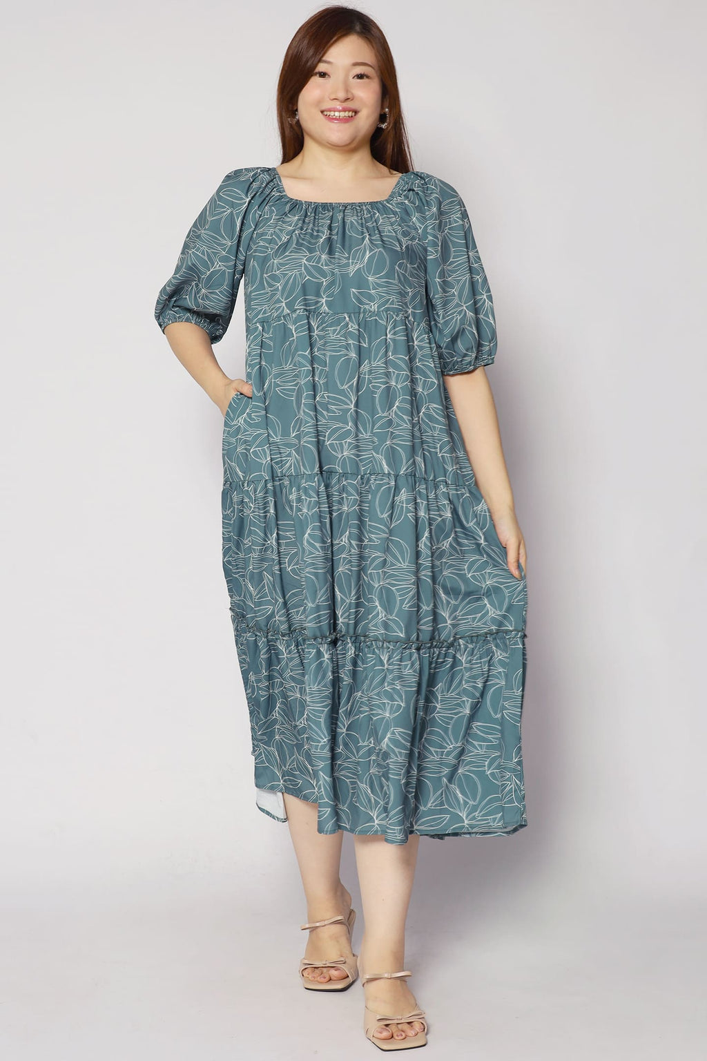 Kerra Dress in Greenery