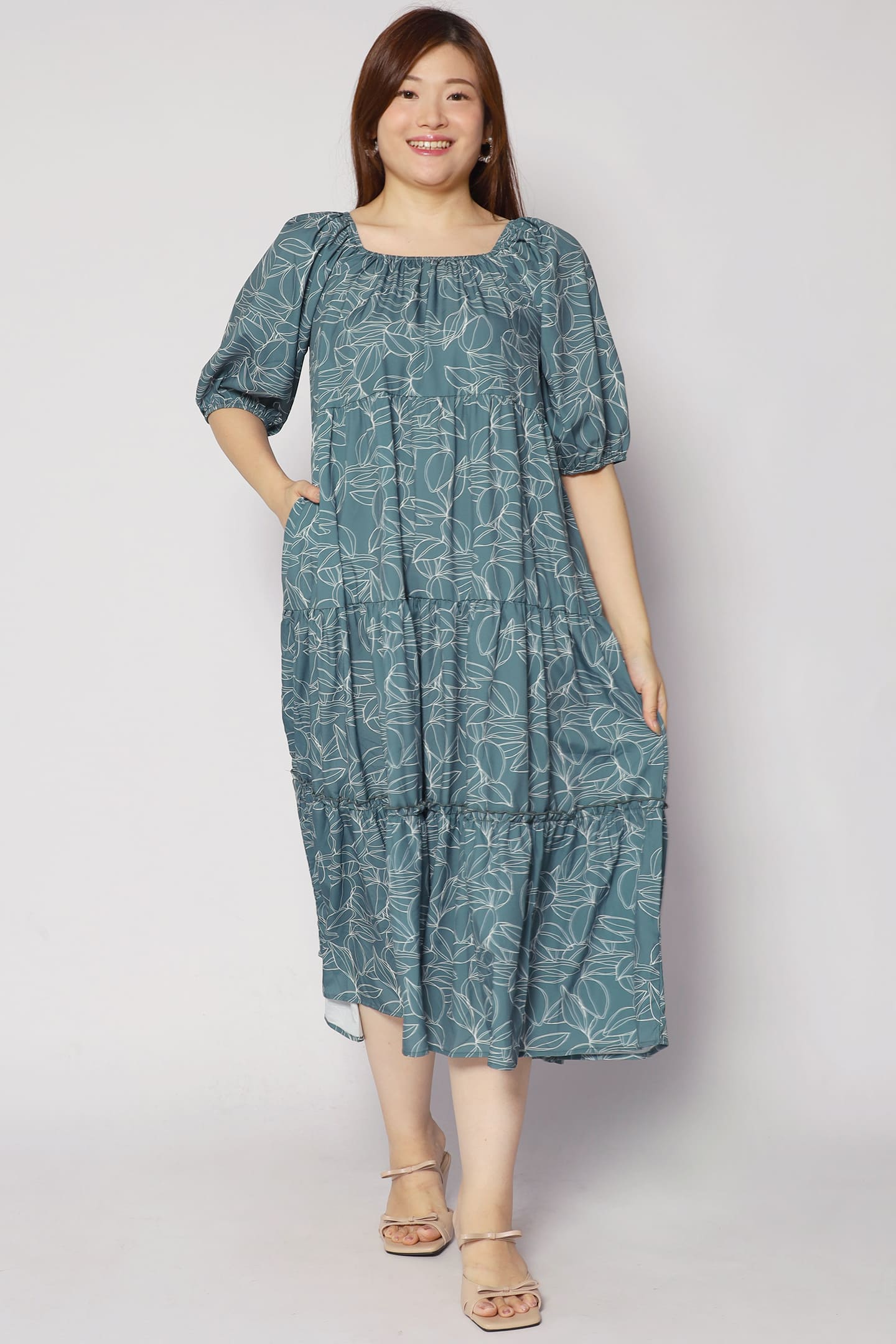 Kerra Dress in Greenery