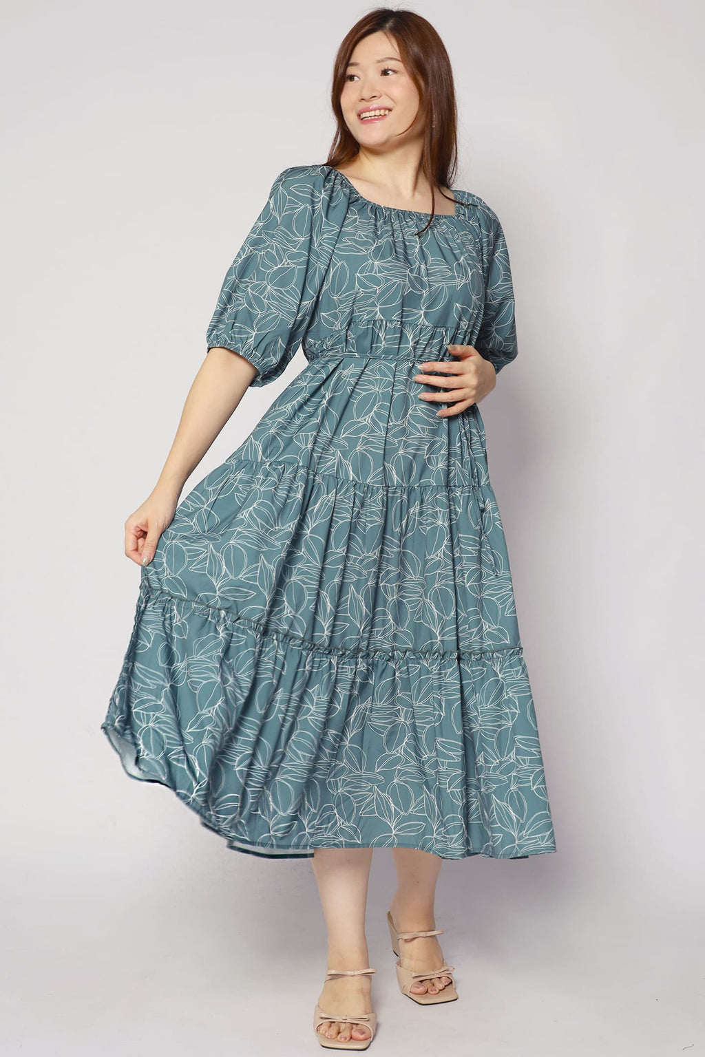 Kerra Dress in Greenery