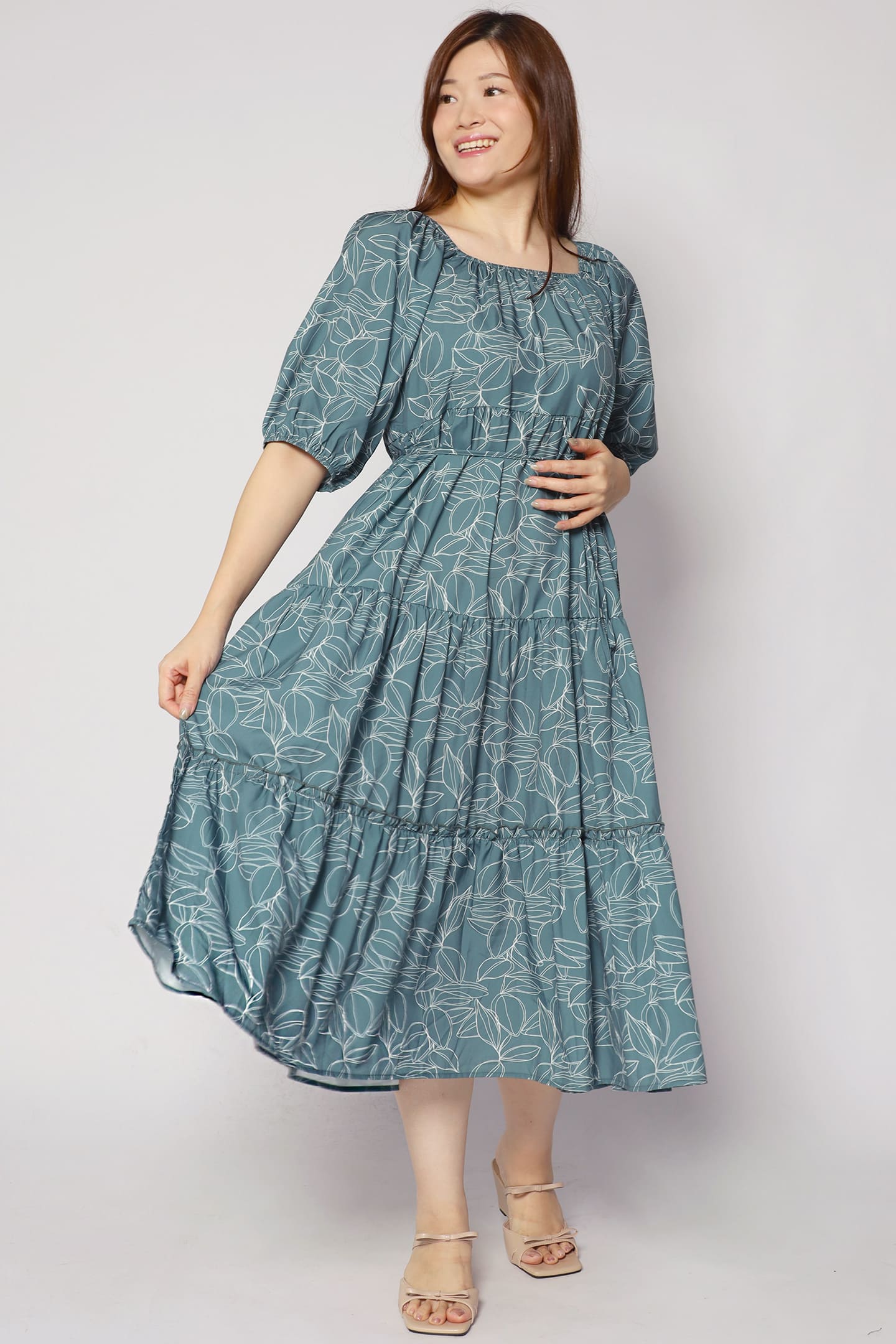 Kerra Dress in Greenery