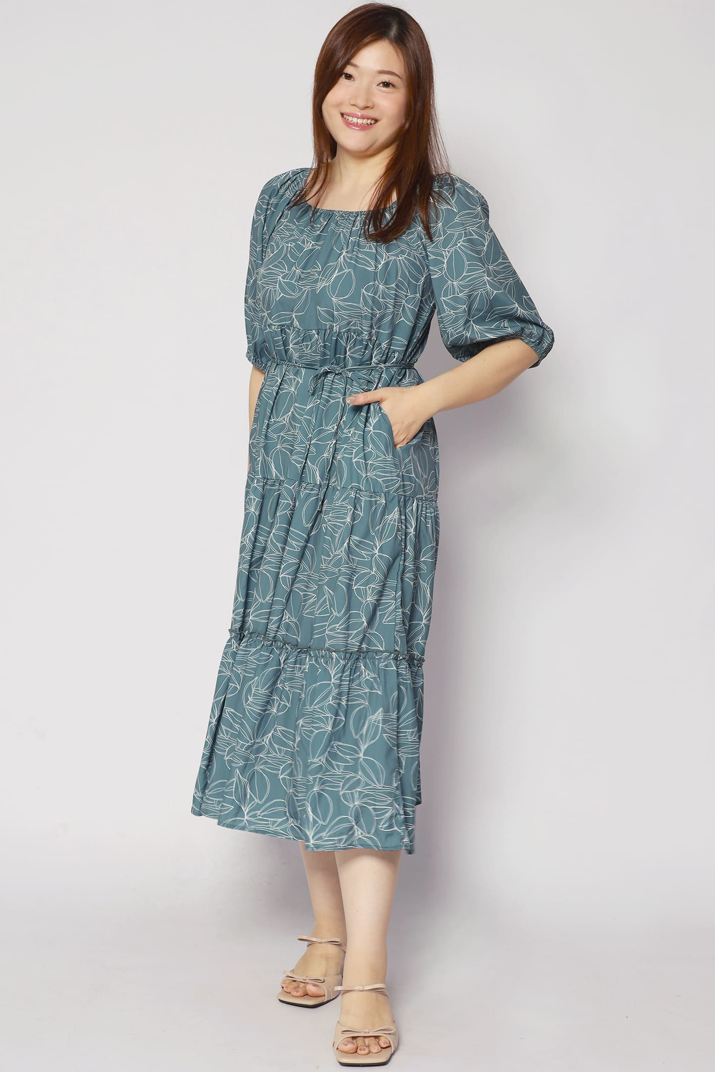 Kerra Dress in Greenery