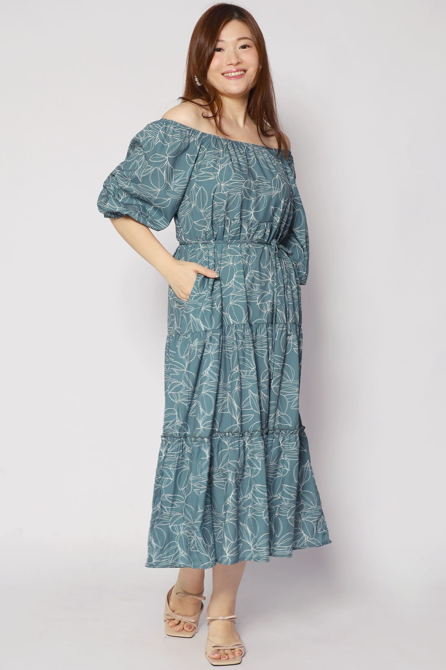 Kerra Dress in Greenery