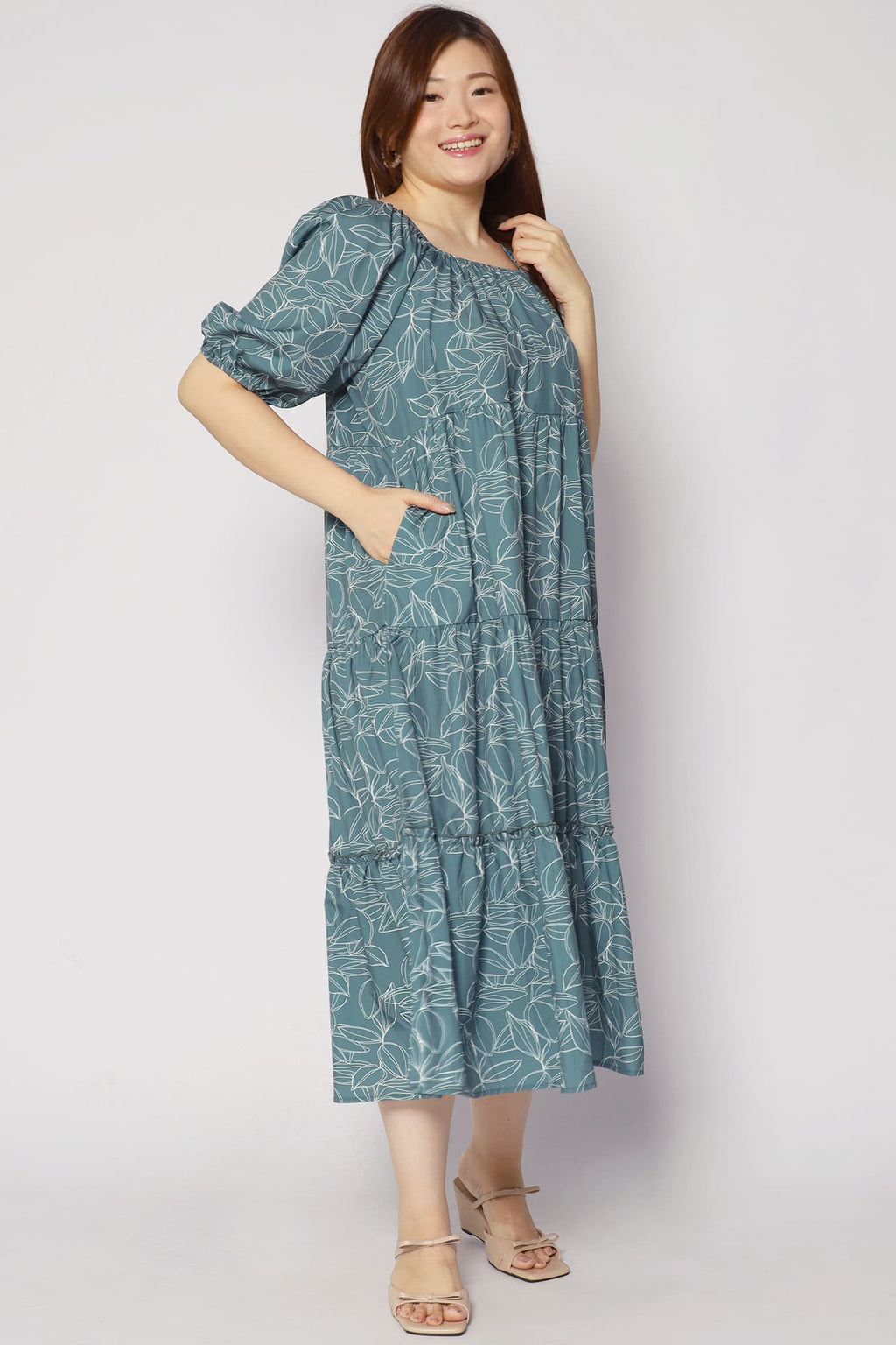Kerra Dress in Greenery