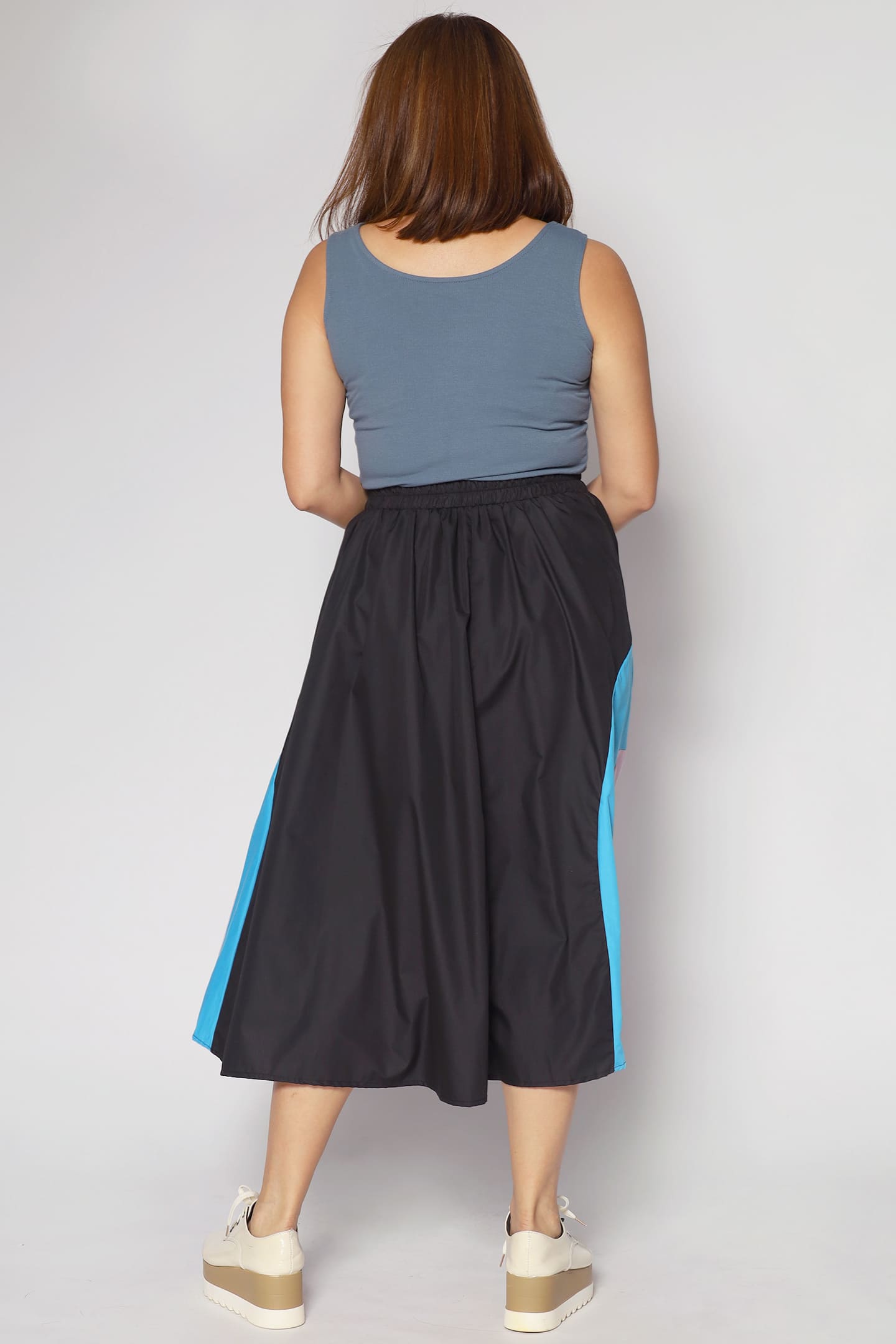 Khim Skirt in Blue Abstract