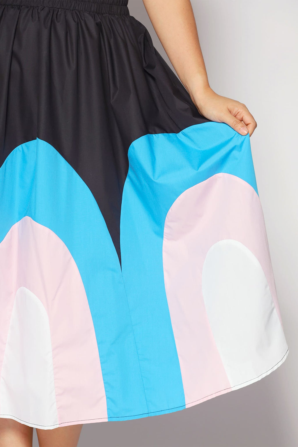 Khim Skirt in Blue Abstract