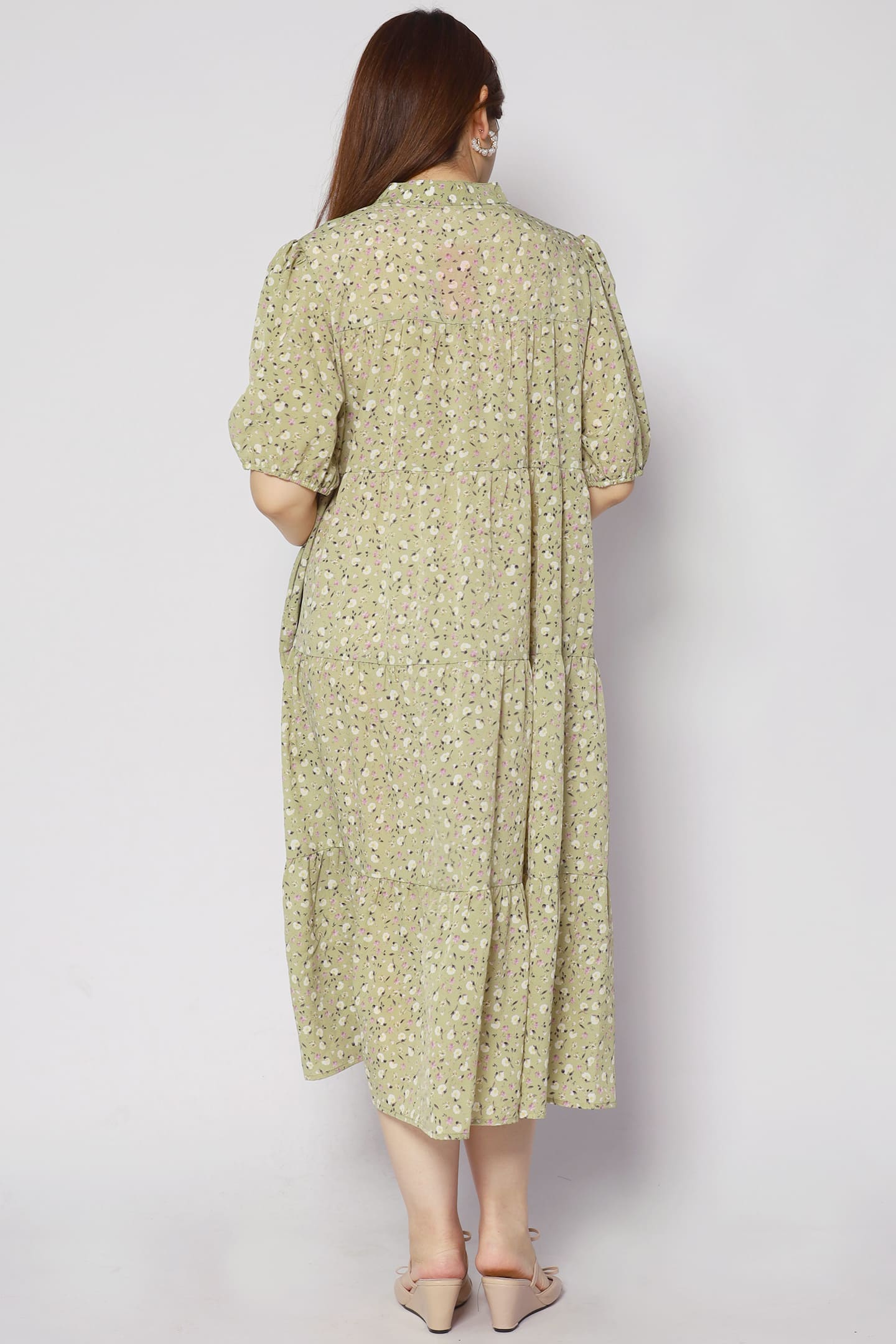 Moore Dress in Green Garden