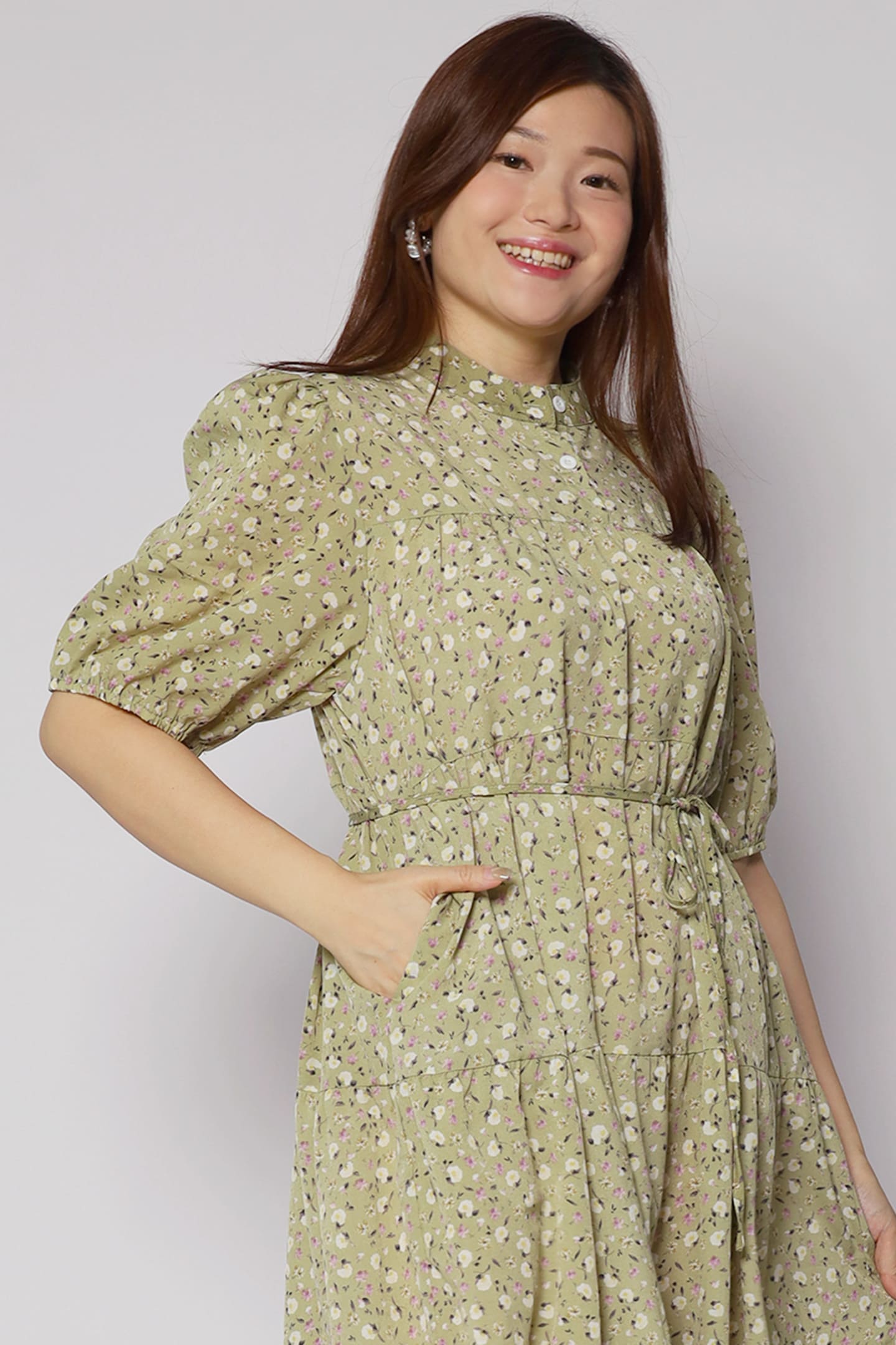 Moore Dress in Green Garden