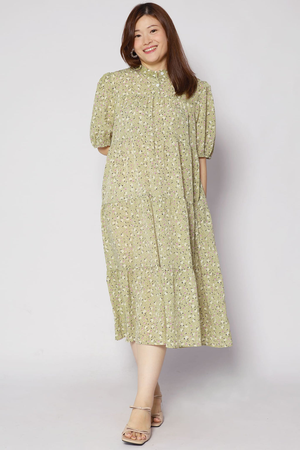 Moore Dress in Green Garden