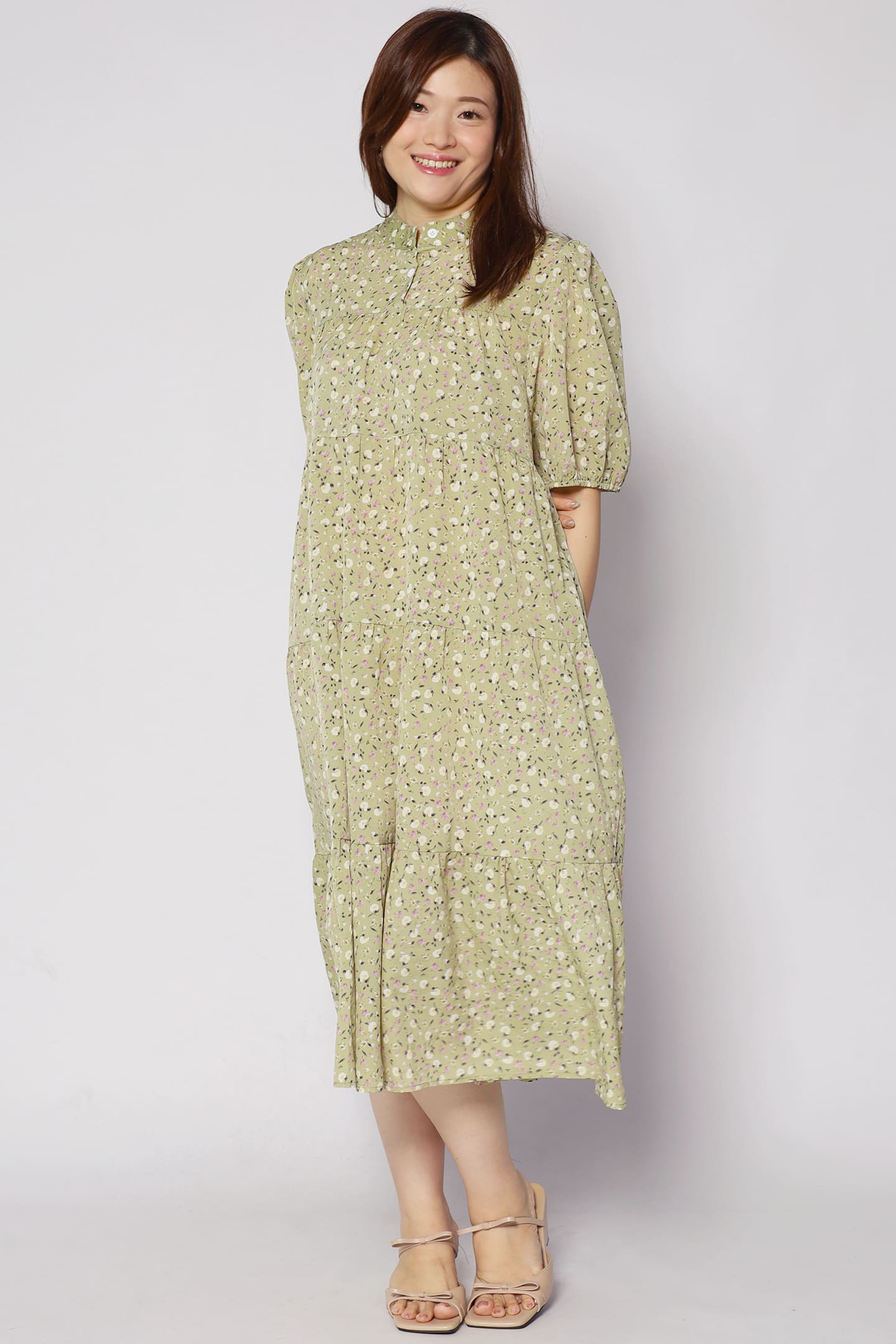 Moore Dress in Green Garden