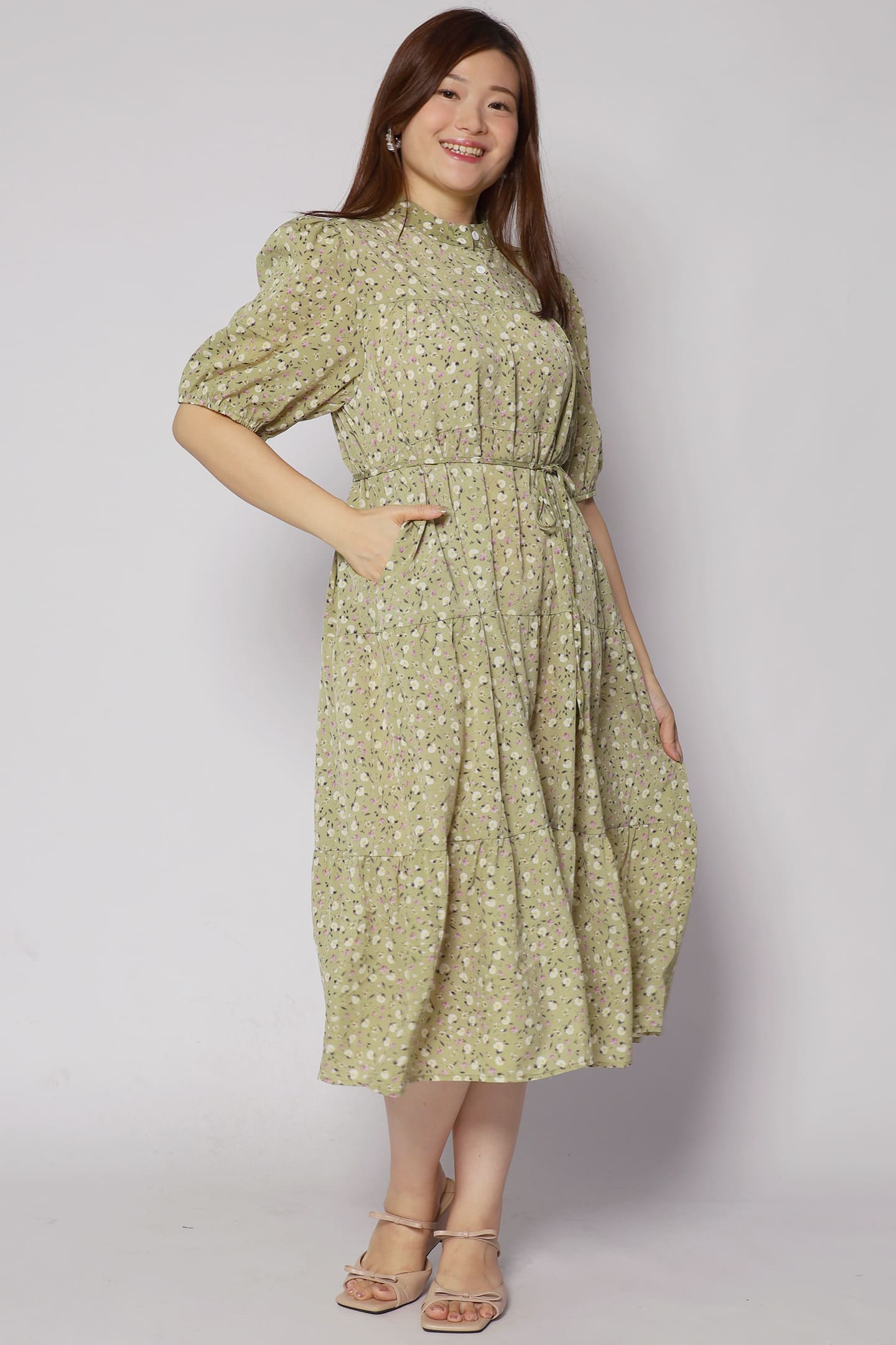 Moore Dress in Green Garden