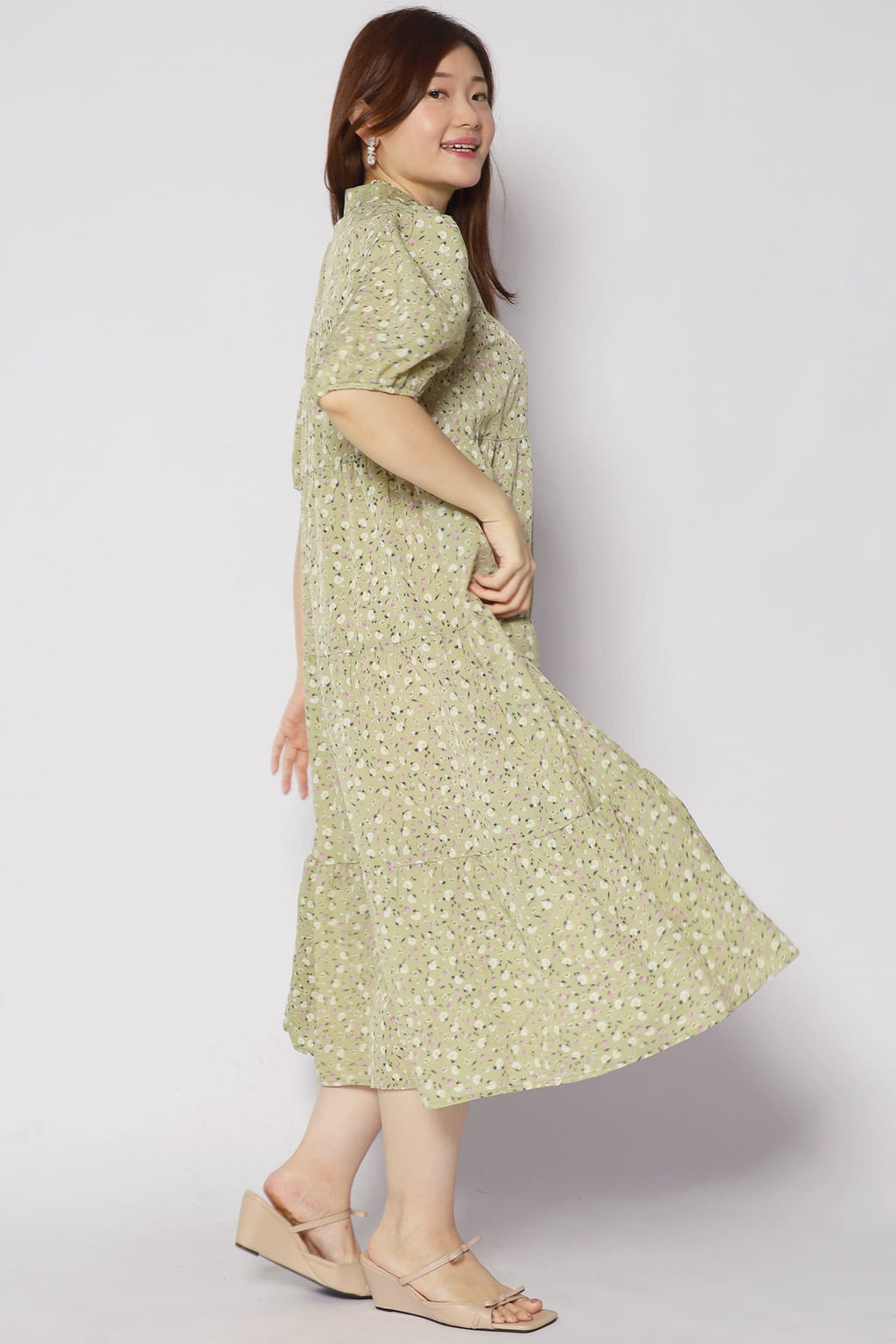 Moore Dress in Green Garden