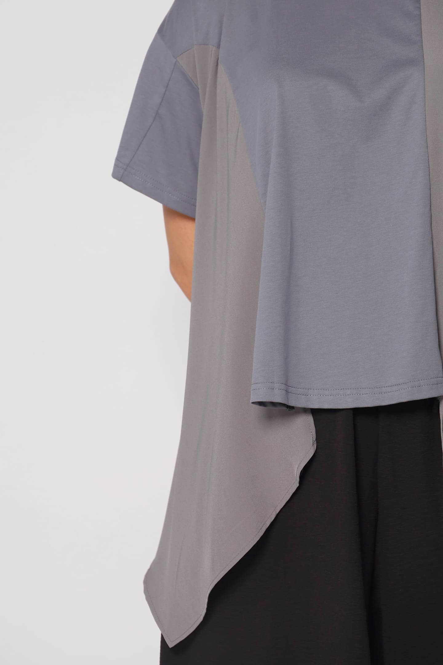 Ollie Asymmetrical Top in Grey