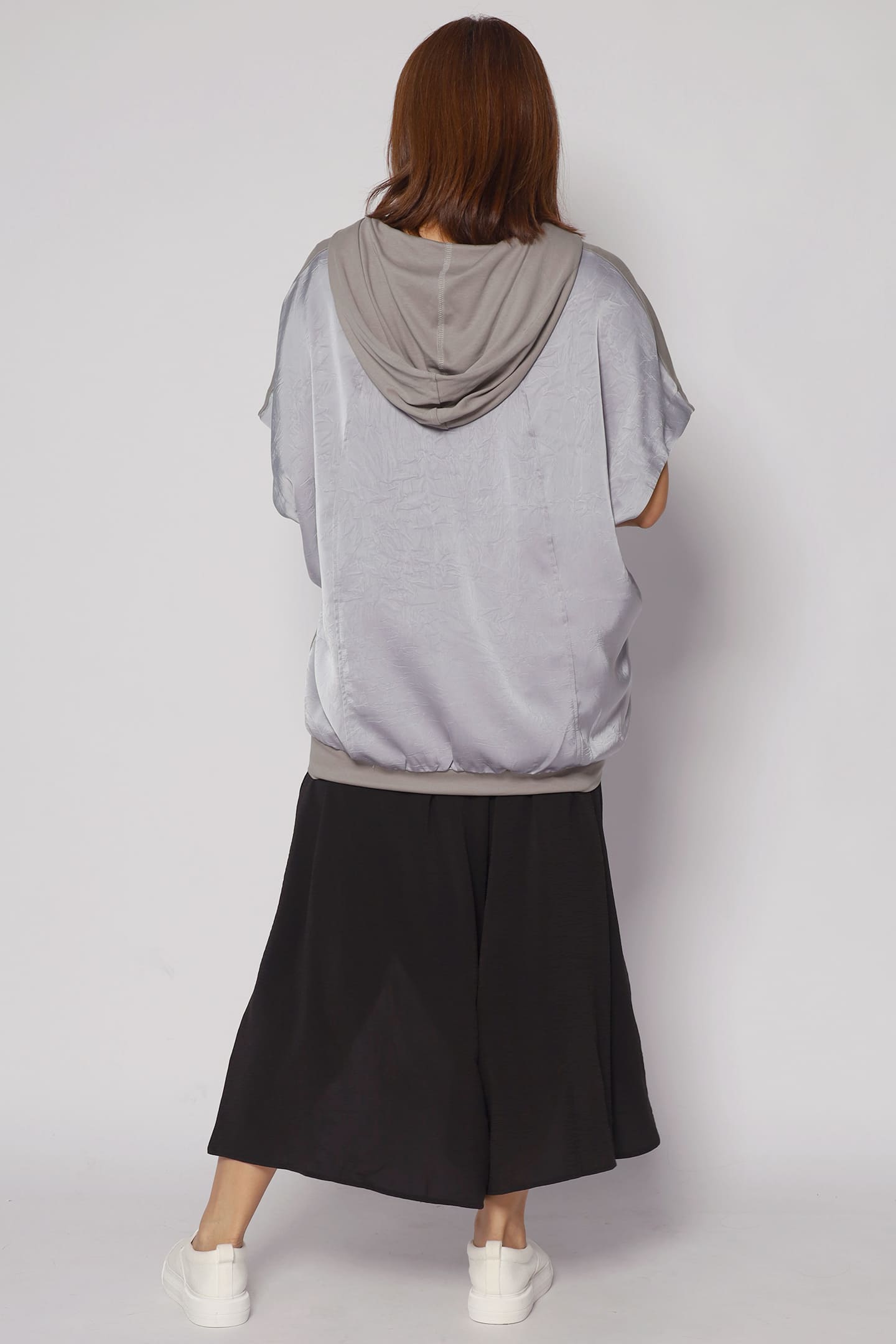 Opal Hoodie Top in Grey