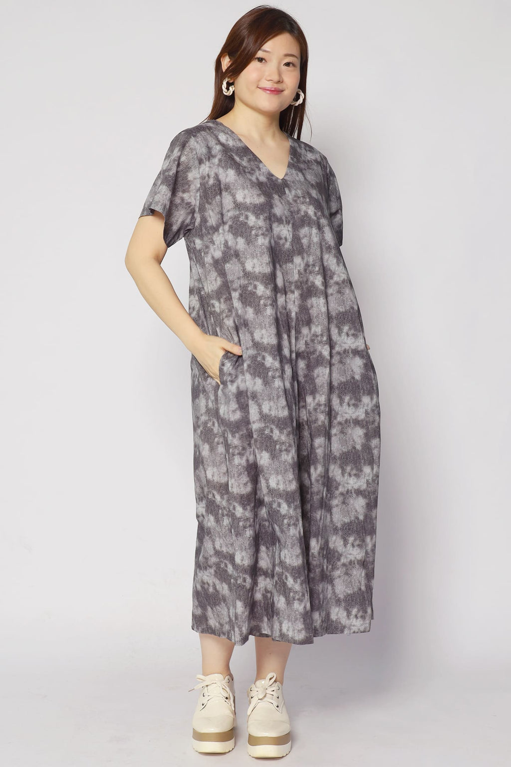 Shirokuro Jumpsuit in Grey Tones