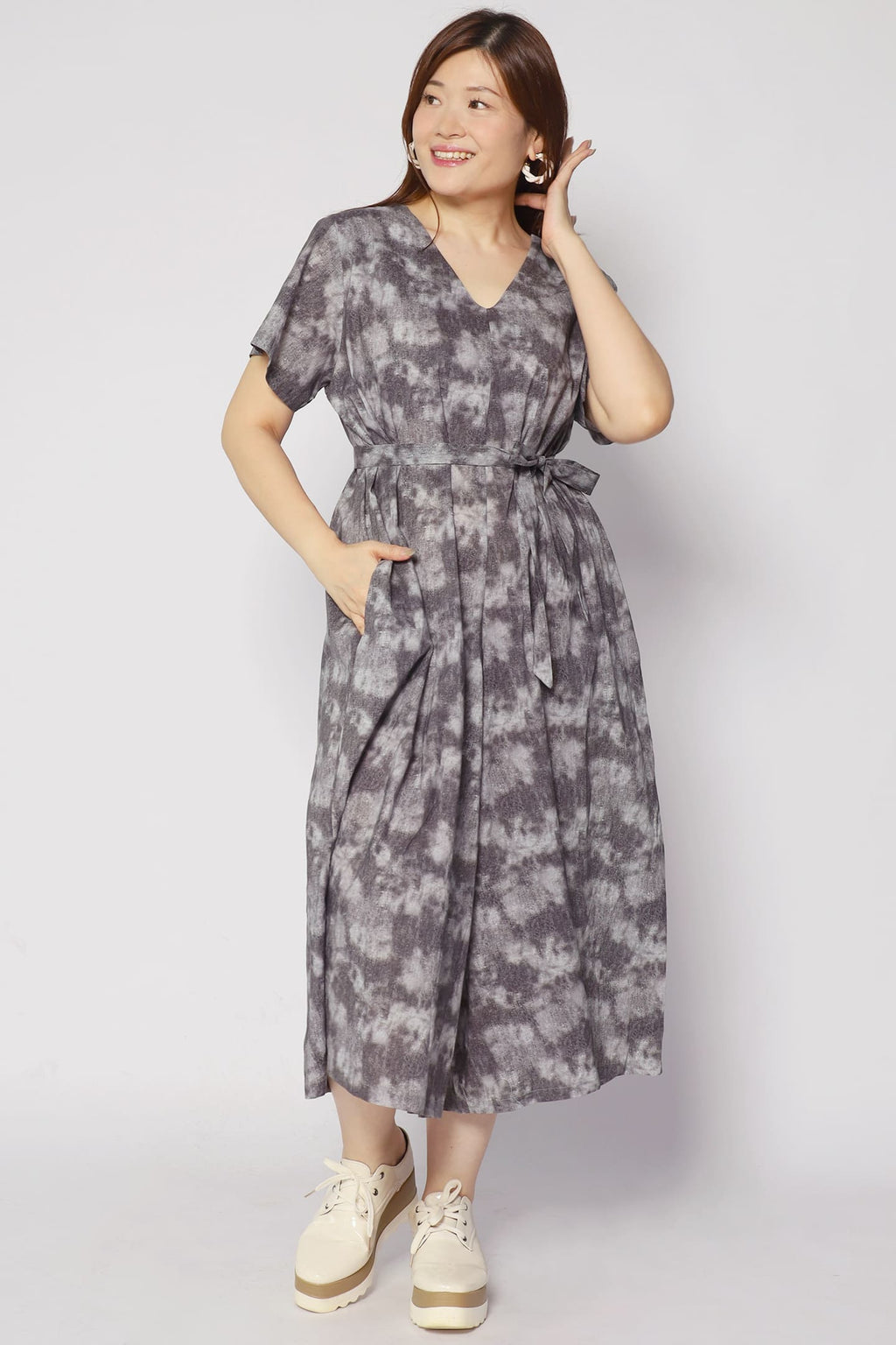 Shirokuro Jumpsuit in Grey Tones