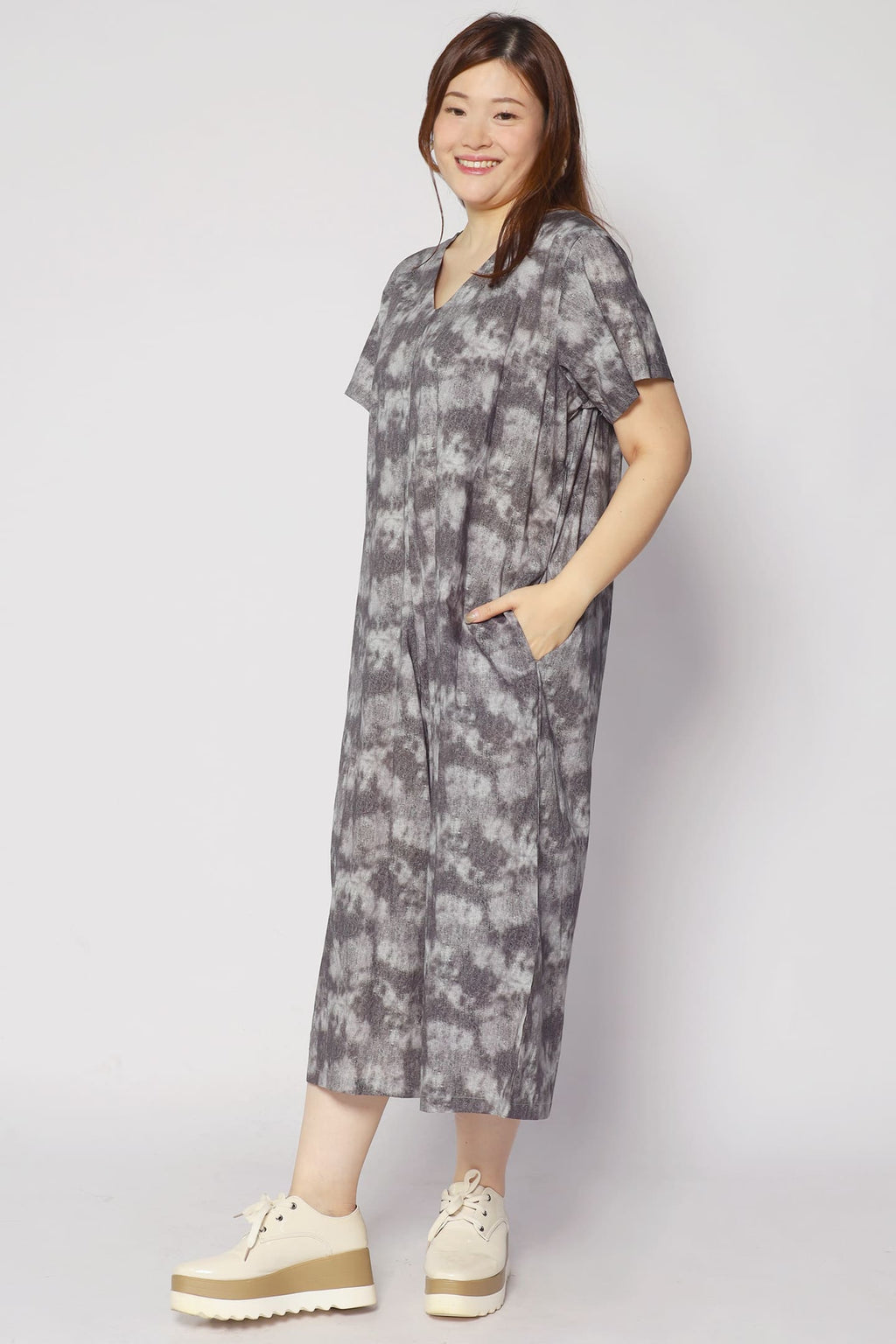 Shirokuro Jumpsuit in Grey Tones
