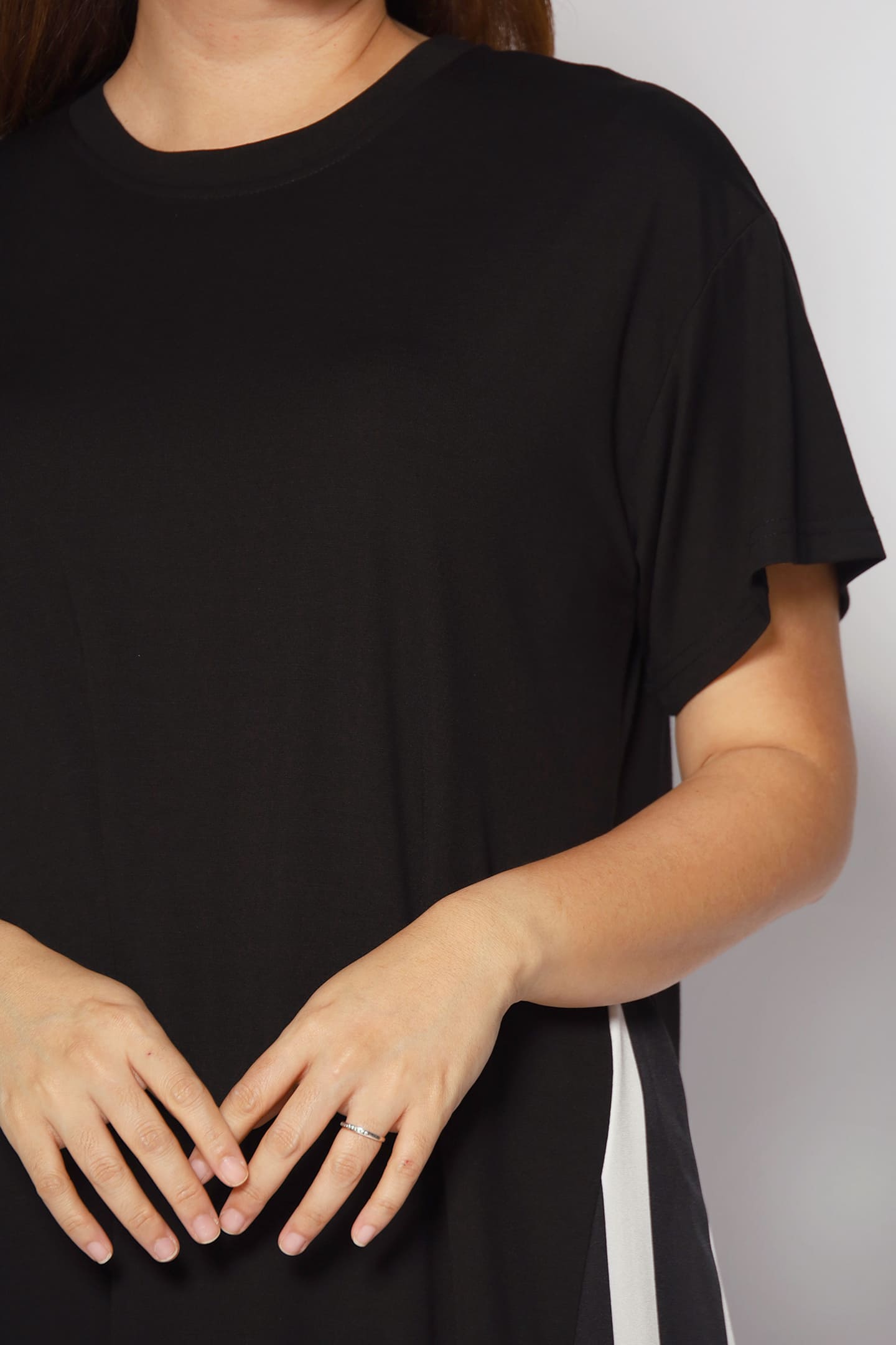 Wendy Stripes Dress in Black