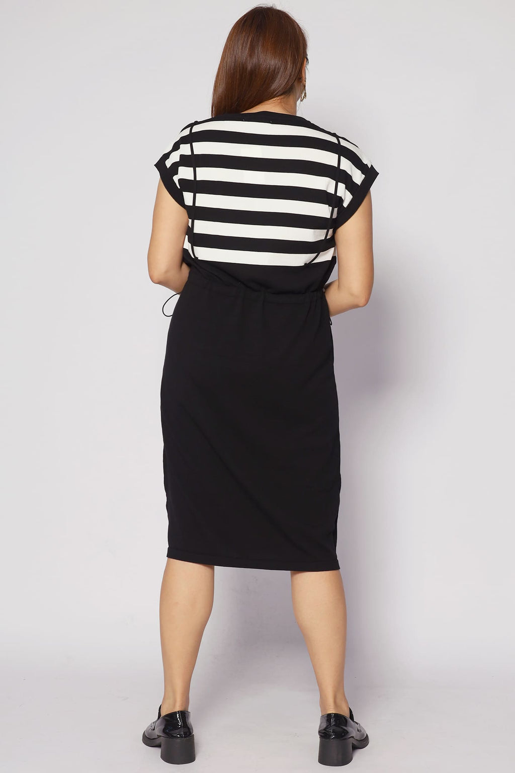Windie Knit Dress in Stripes