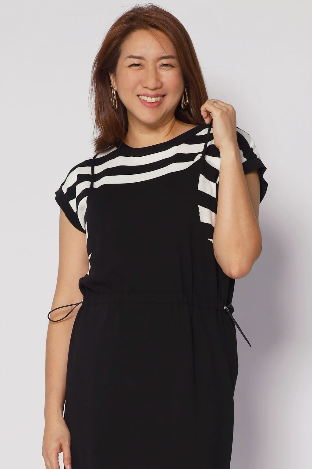 Windie Knit Dress in Stripes