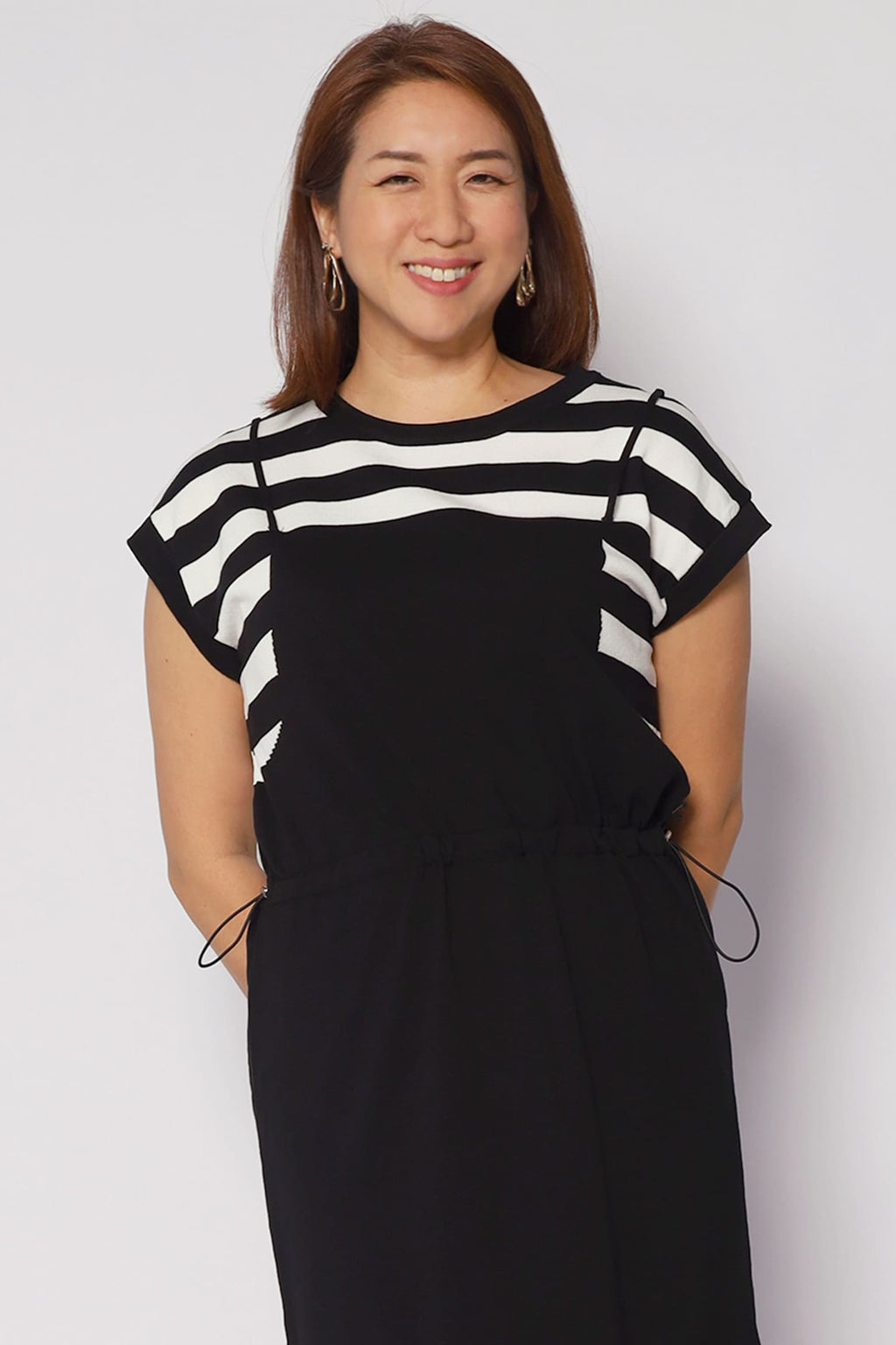 Windie Knit Dress in Stripes