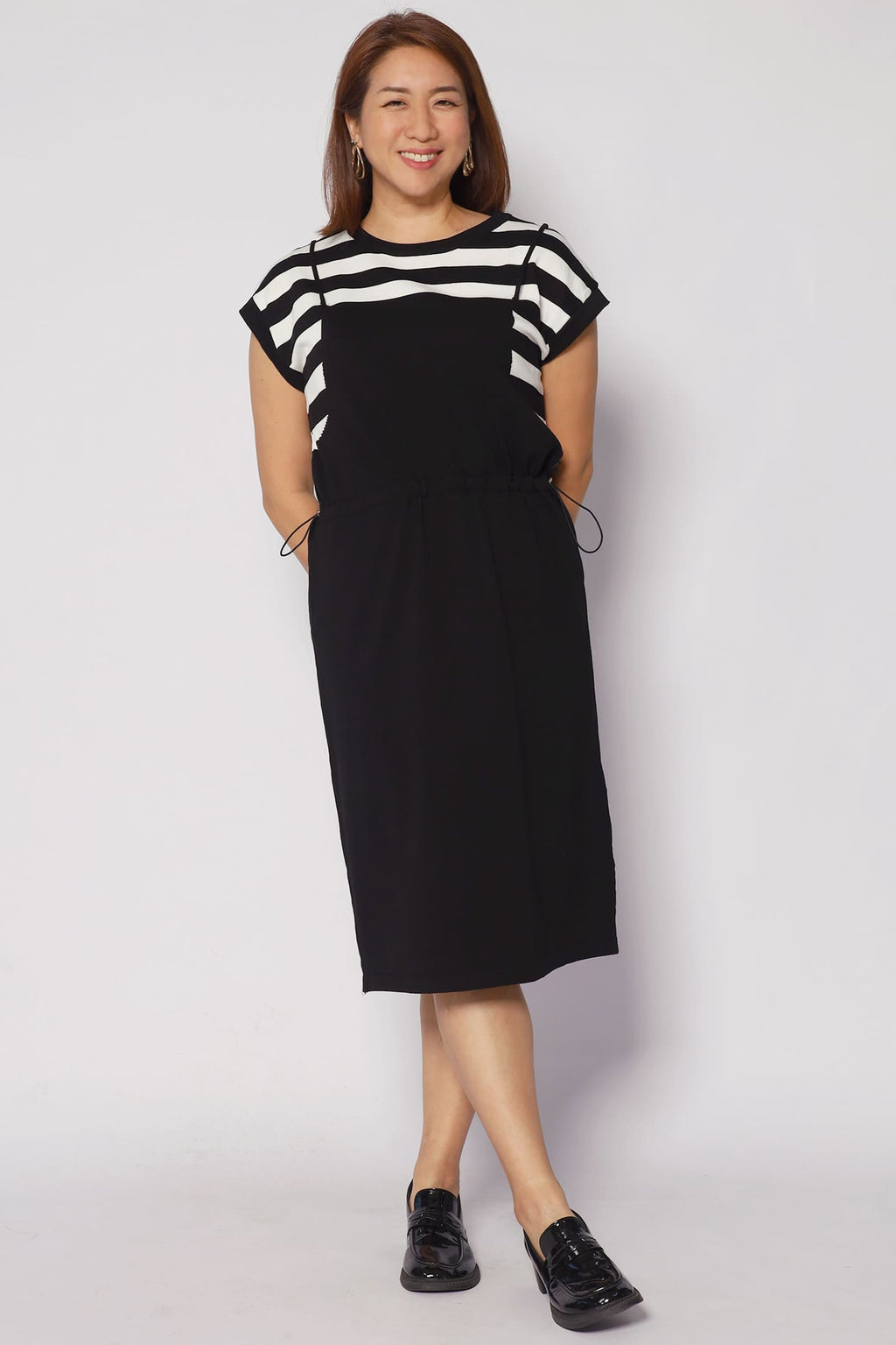 Windie Knit Dress in Stripes