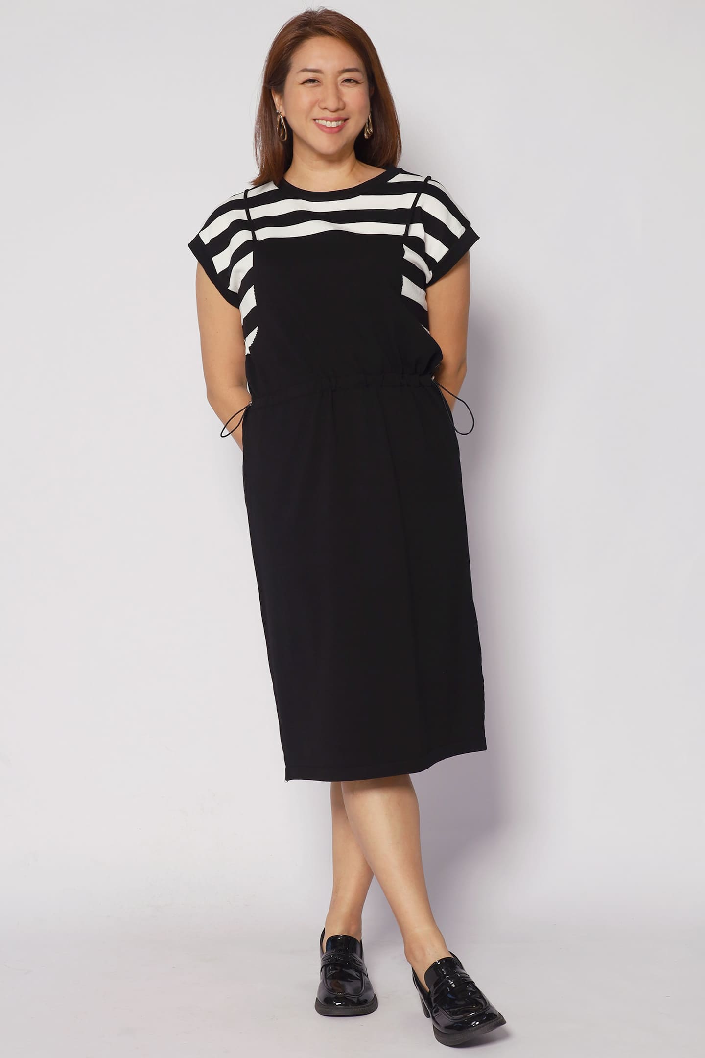 Windie Knit Dress in Stripes