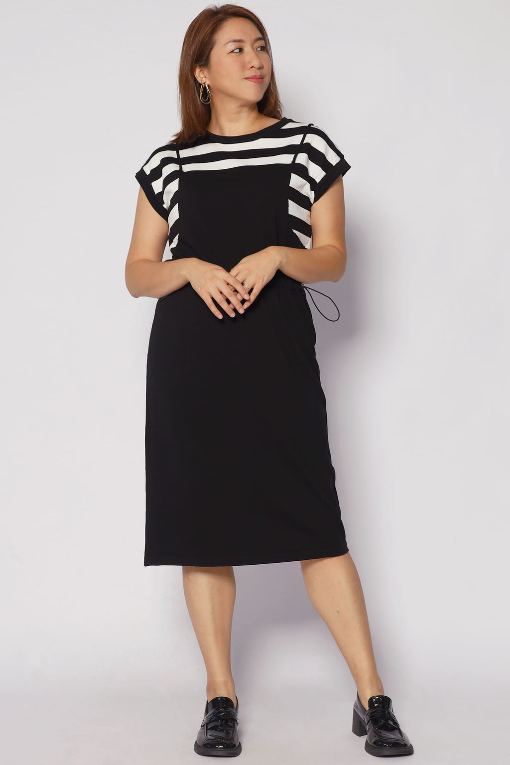 Windie Knit Dress in Stripes