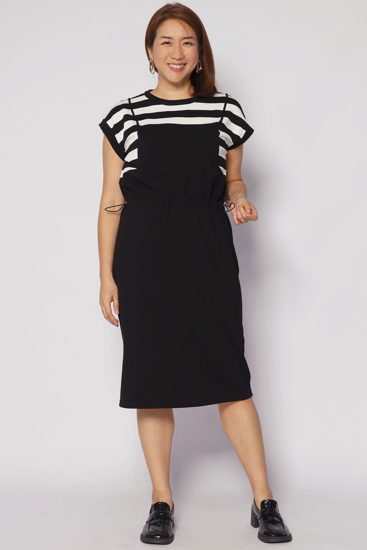 Windie Knit Dress in Stripes