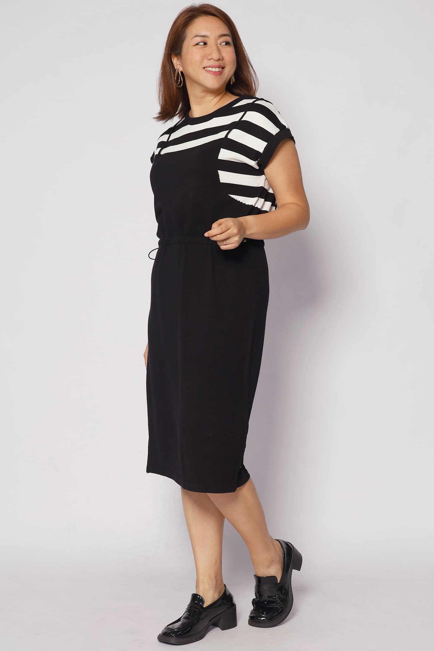Windie Knit Dress in Stripes