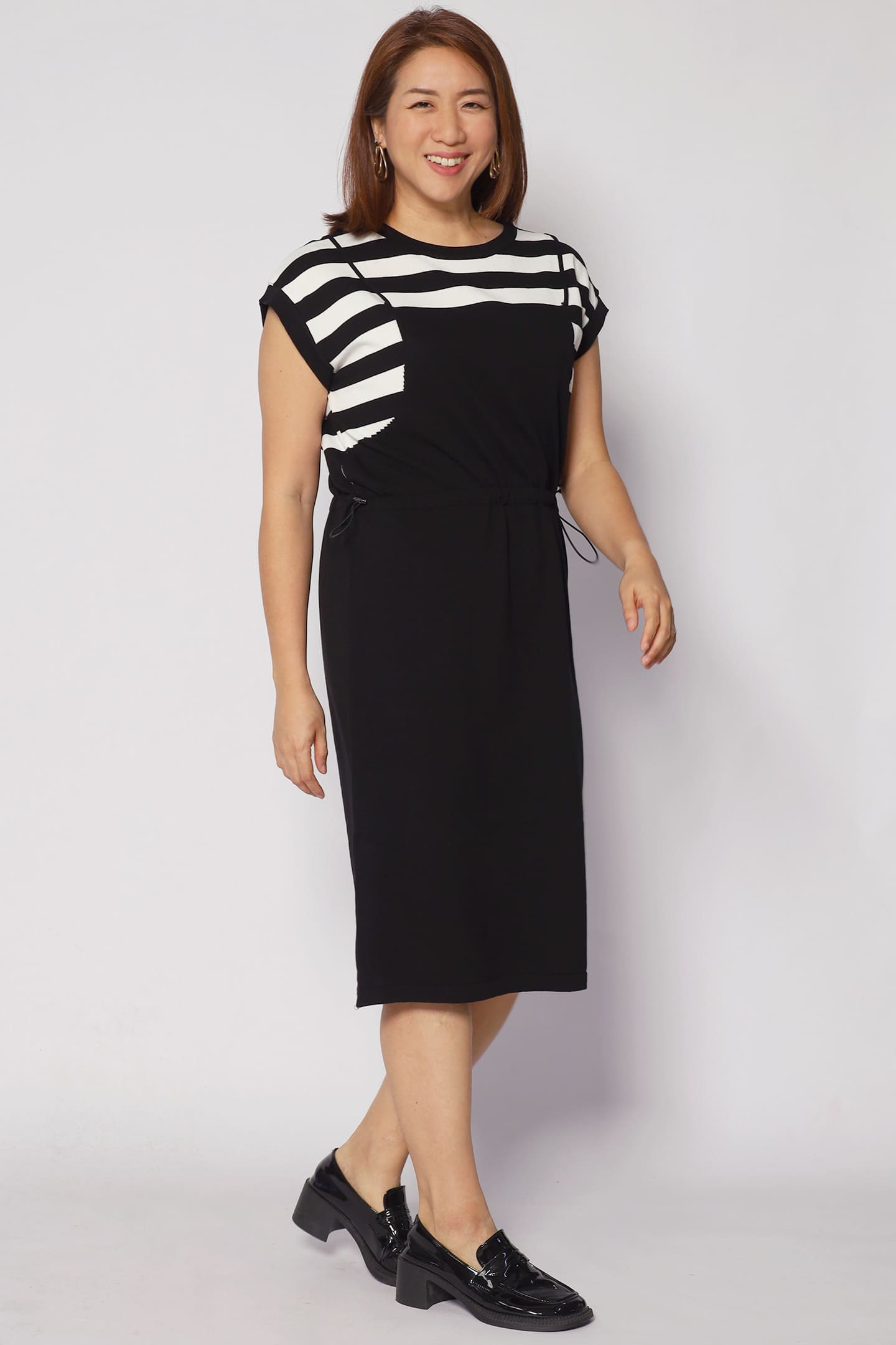 Windie Knit Dress in Stripes