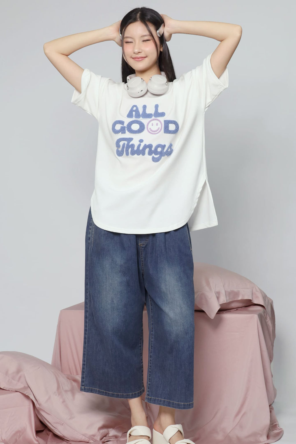 JOY - All Good Things Tee in White