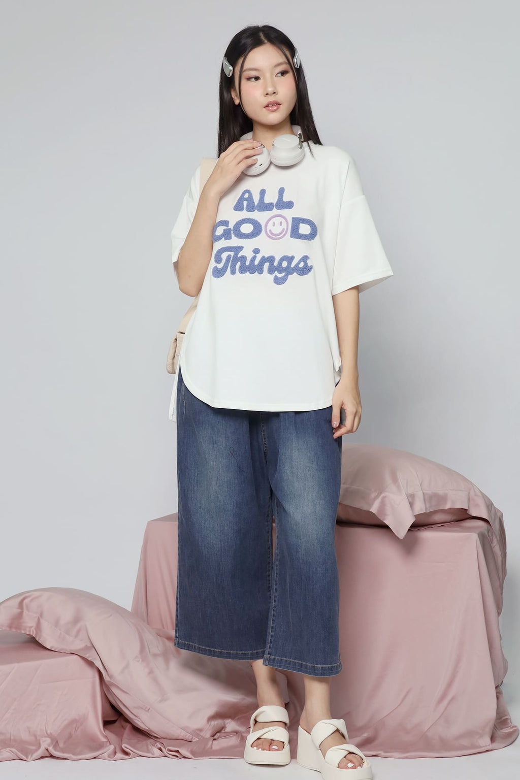 JOY - All Good Things Tee in White