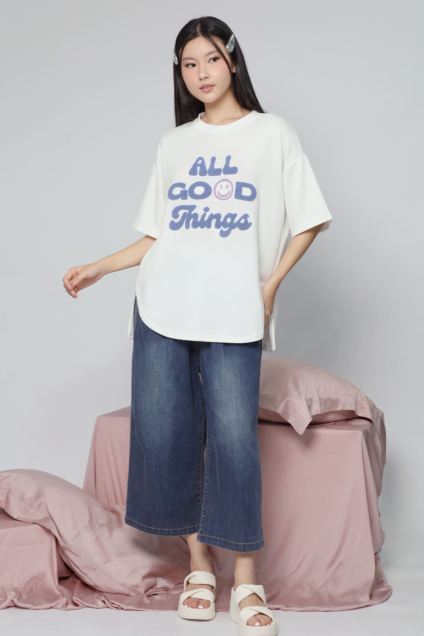 JOY - All Good Things Tee in White